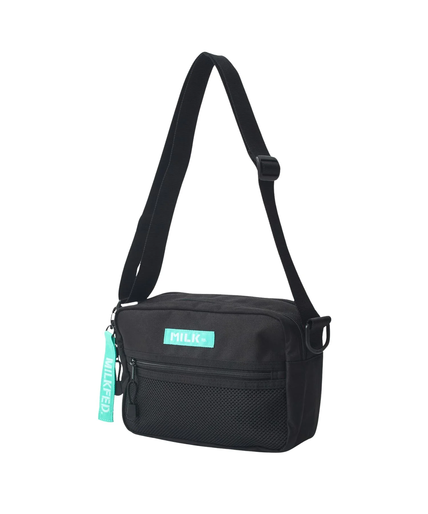 SHOULDER WIDE BAG MESH POCKET LtGREEN - Image 3