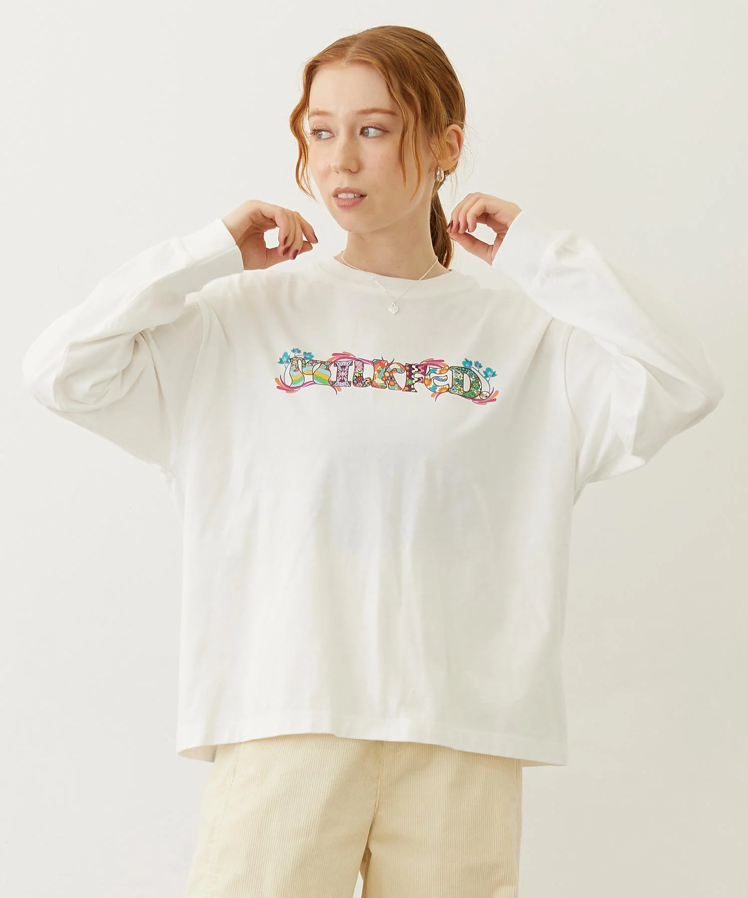 PATTERNED LOGO L/S TEE - Image 5