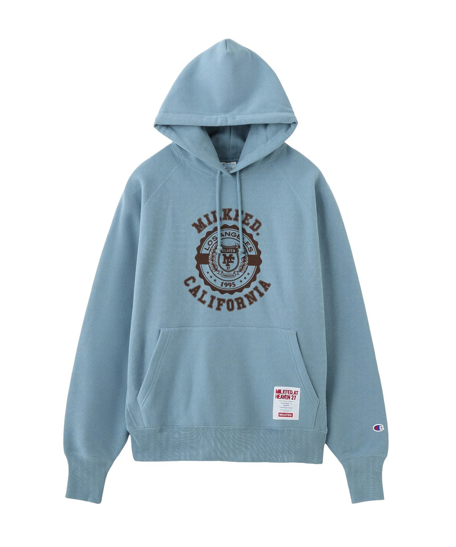 MILKFED. × CHAMPION COLLEGE LOGO SWEAT HOODIE - Image 5