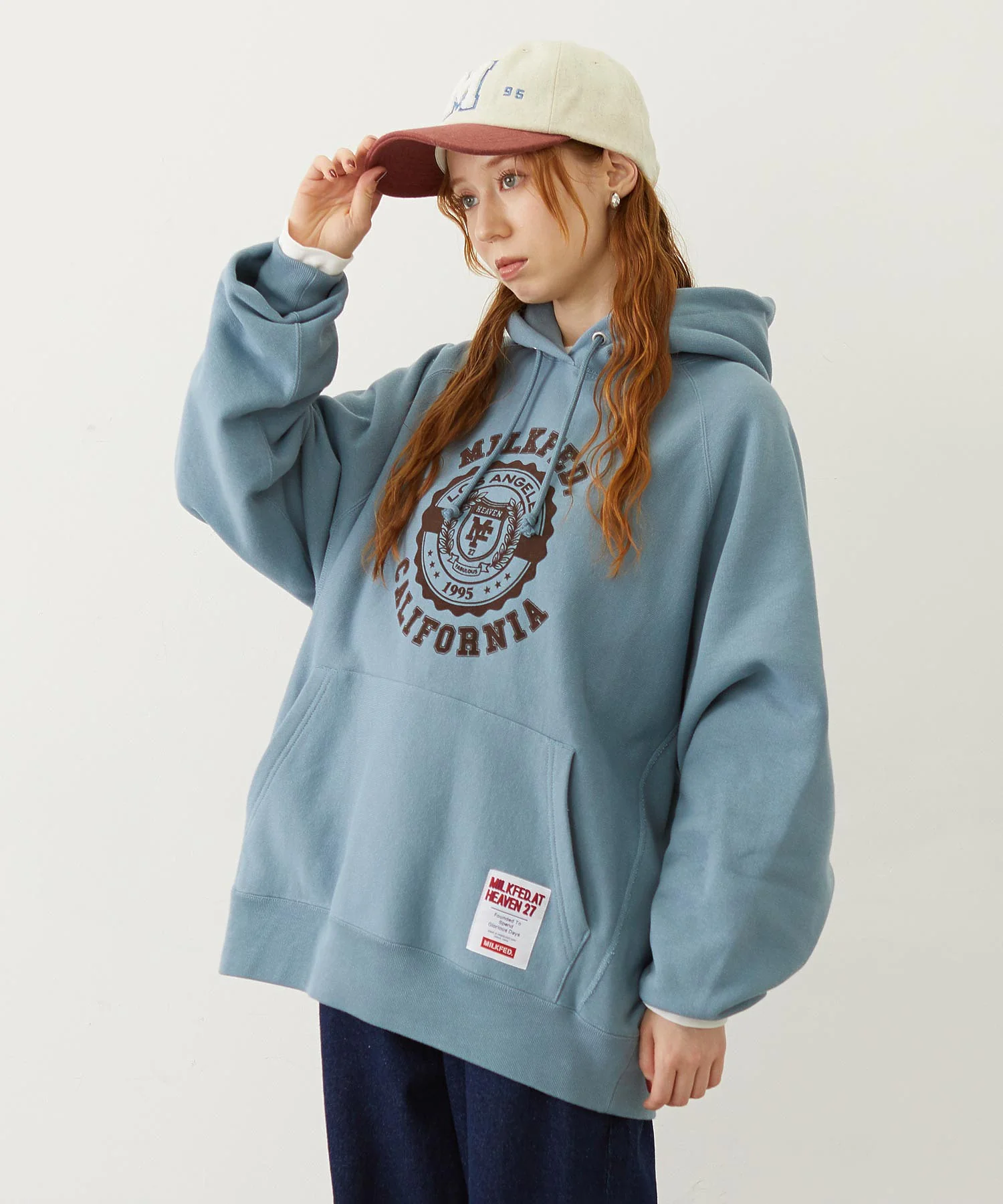 MILKFED. × CHAMPION COLLEGE LOGO SWEAT HOODIE - Image 7