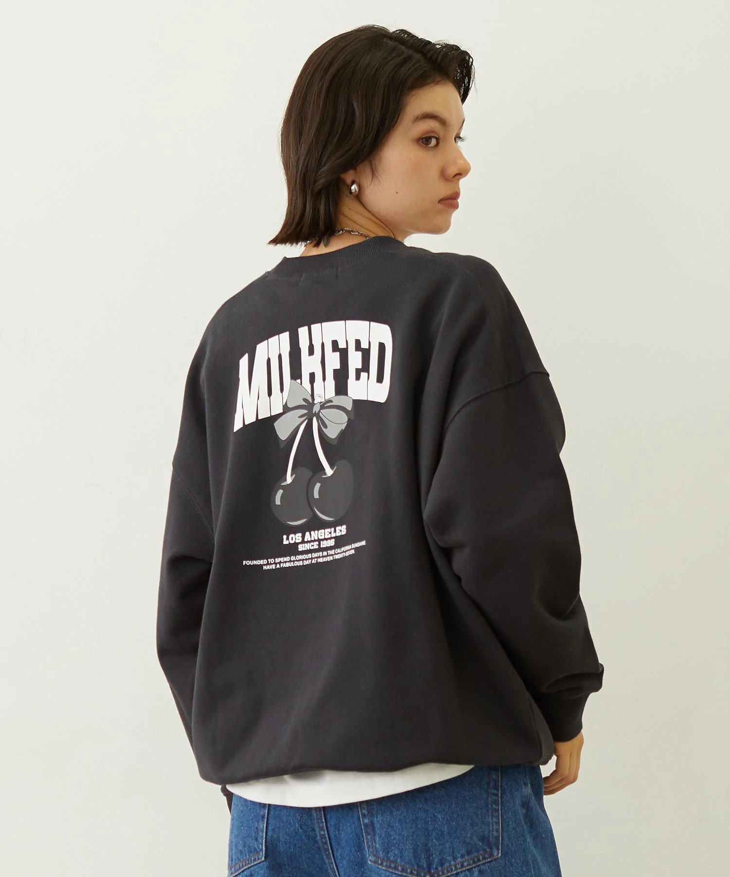 RIBBON AND CHERRY SWEAT TOP - Image 2