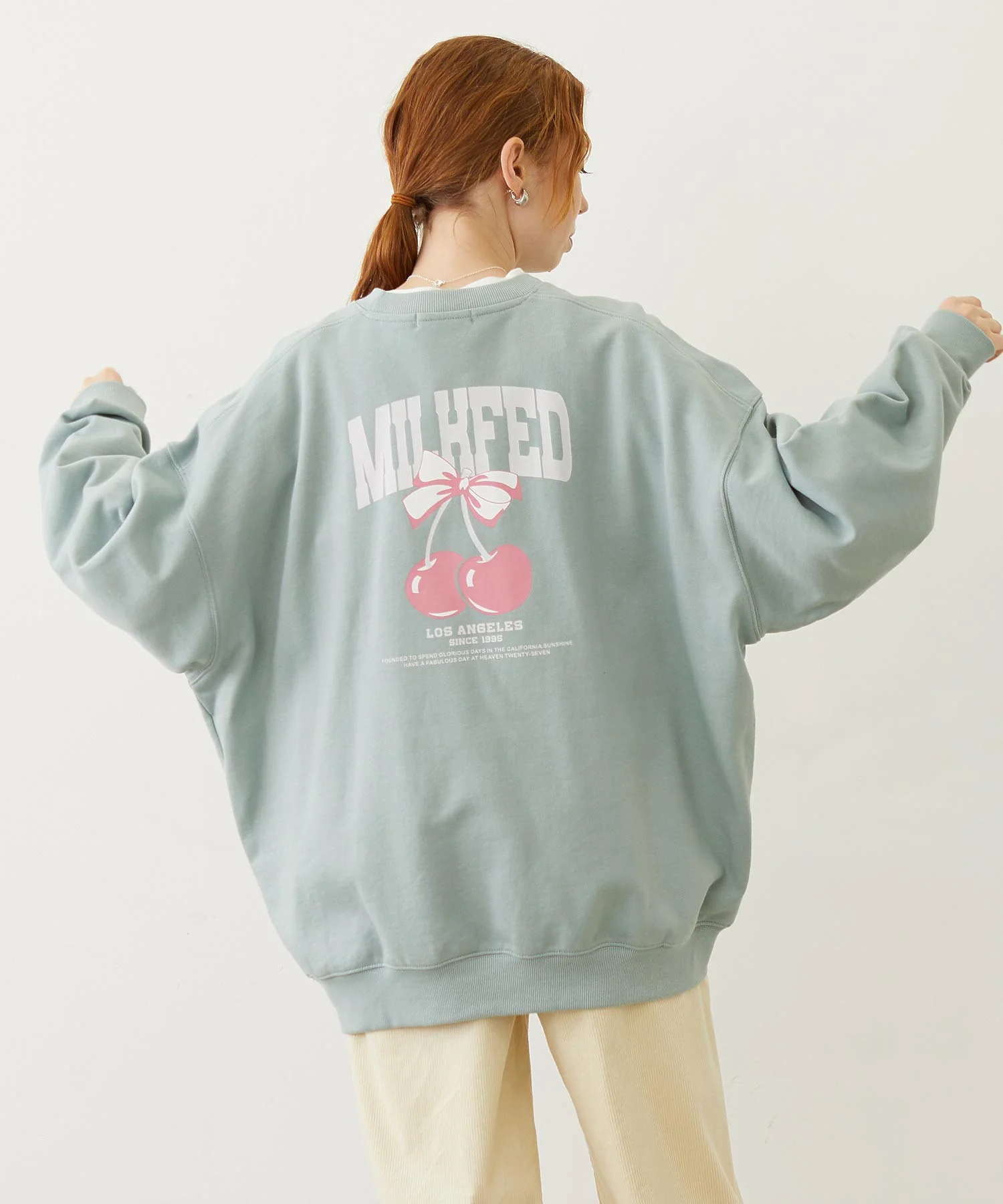 RIBBON AND CHERRY SWEAT TOP - Image 3