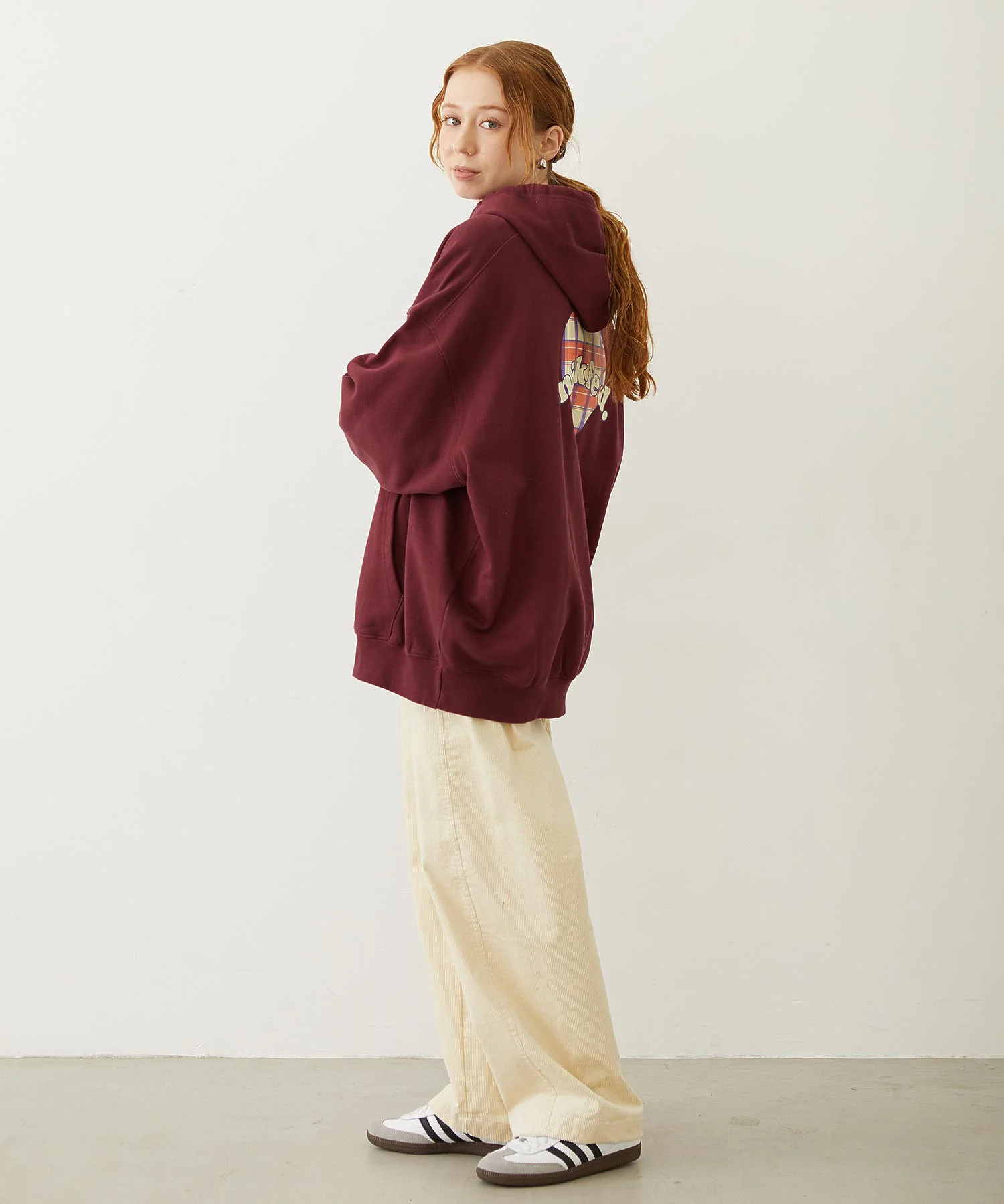 PLAID HEART SWEAT HOODIE - Image 18