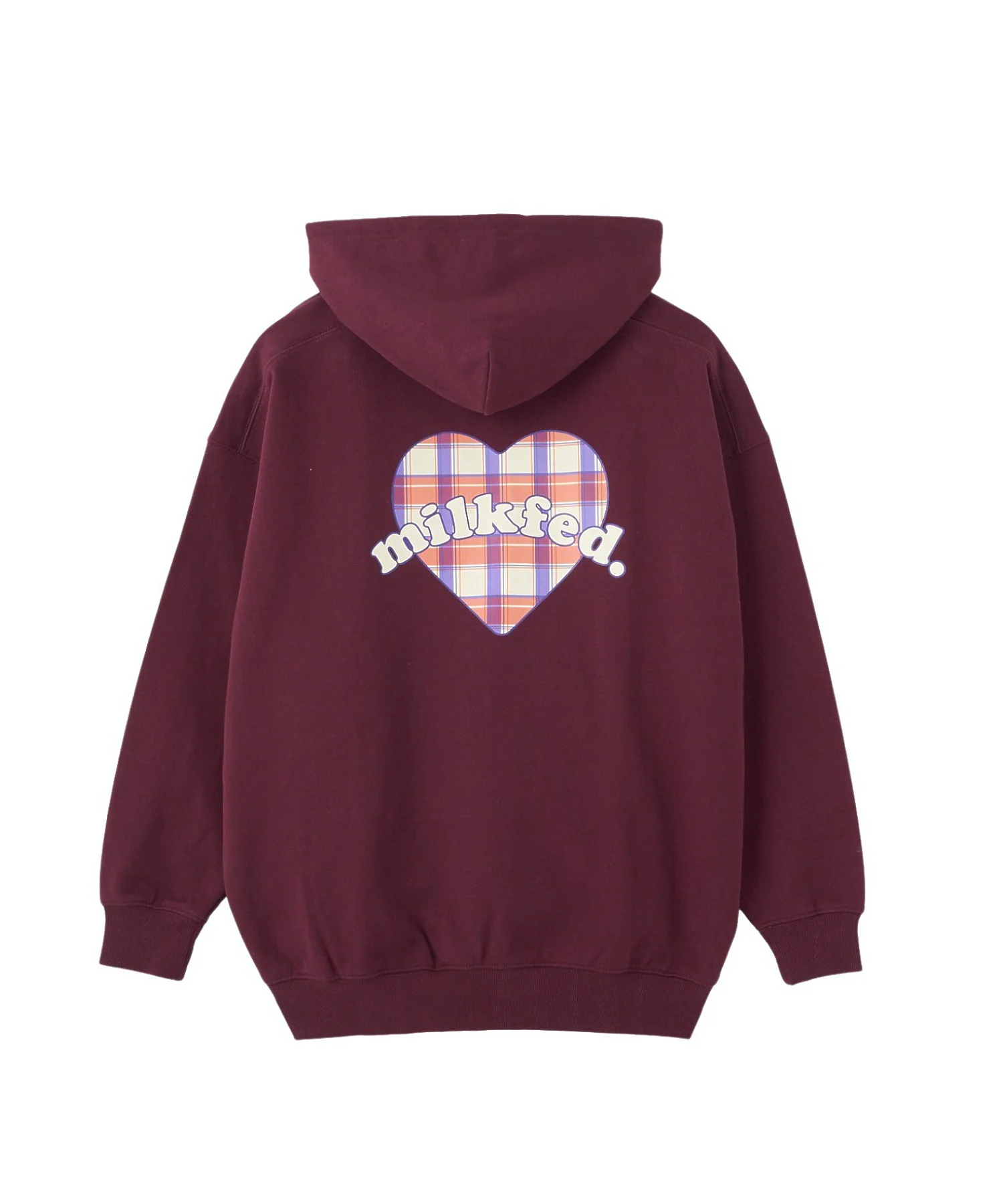 PLAID HEART SWEAT HOODIE - Image 2