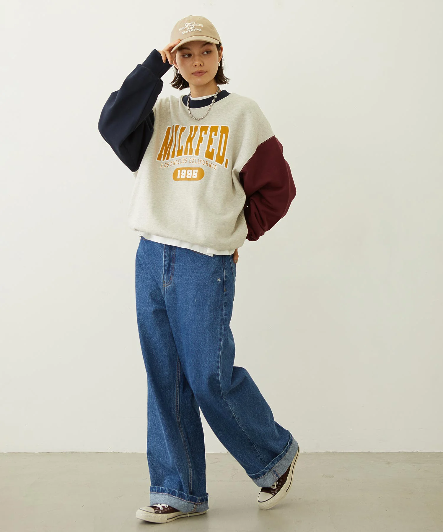 COLOR BLOCK SWEAT TOP - Image 10