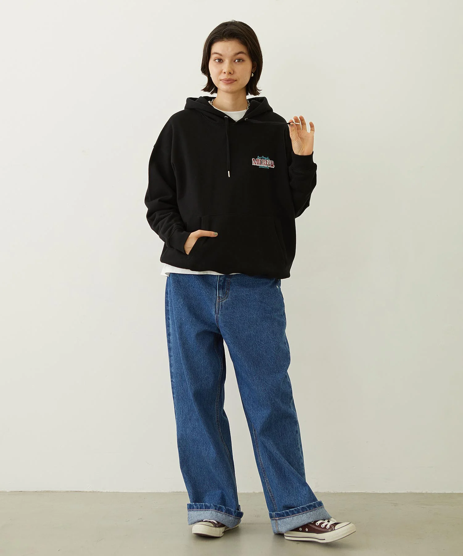 DOODLE LOGO SWEAT HOODIE - Image 11