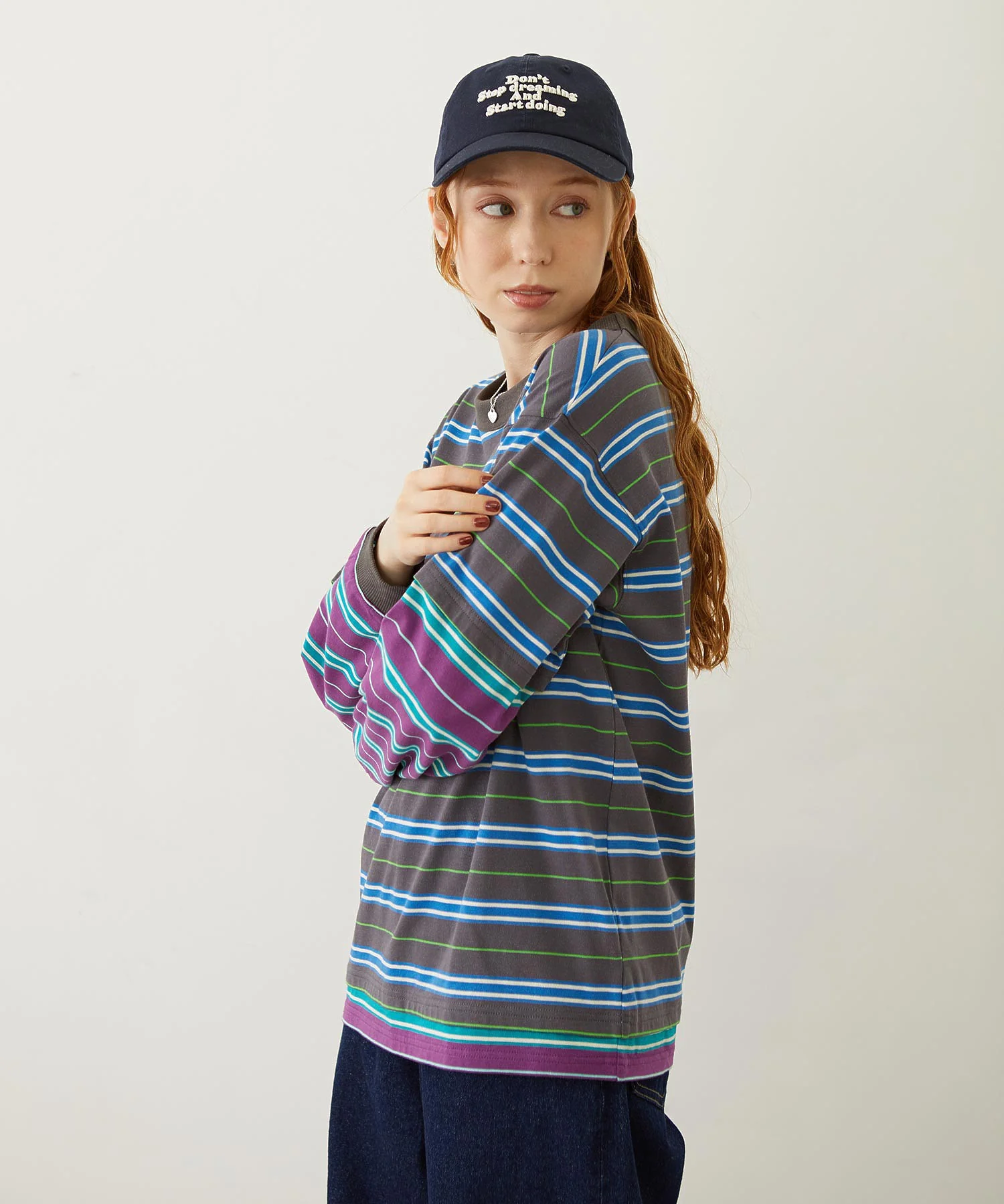 LAYERED LOOK STRIPED TOP - Image 12