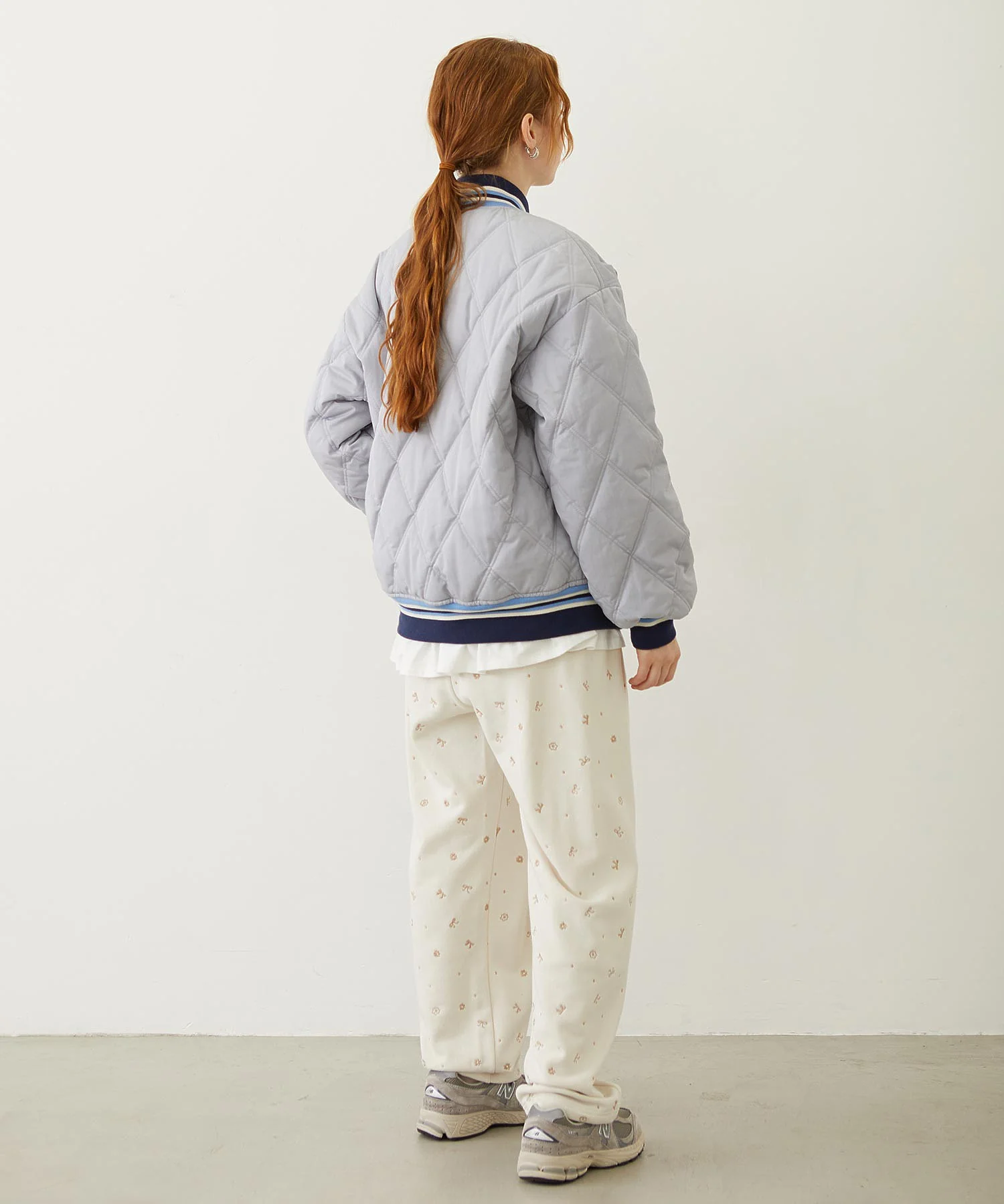 SATIN LOGO PATCH QUILTED JACKET - Image 53