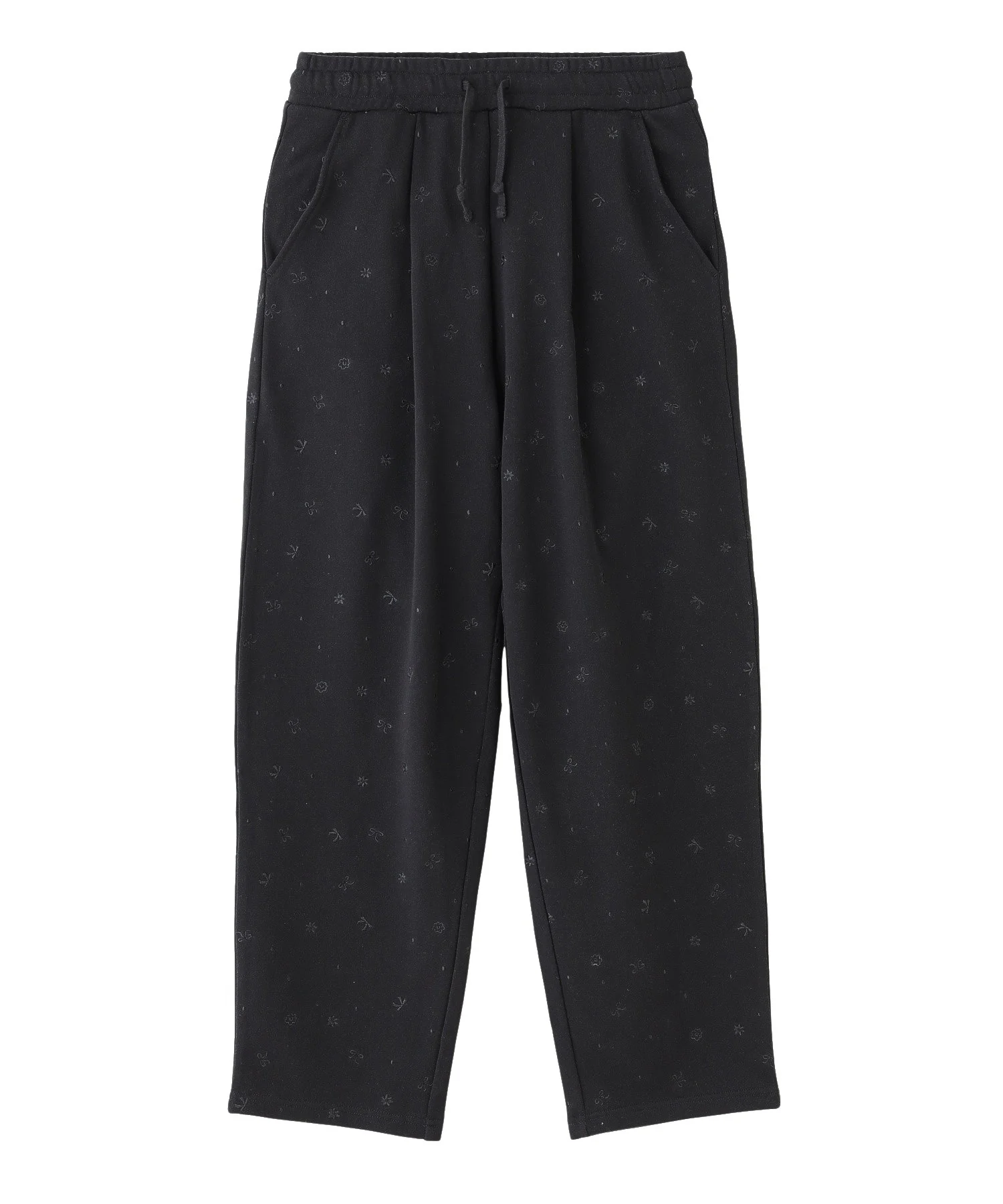 EMBROIDERY TUCK SWEAT PANTS - Image 3