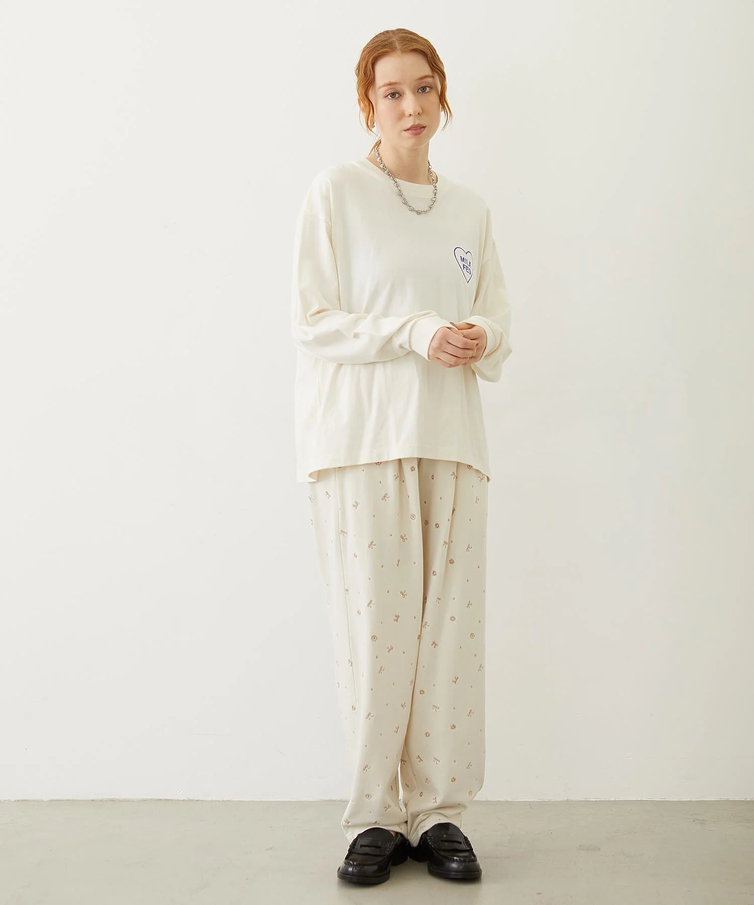 EMBROIDERY TUCK SWEAT PANTS - Image 30
