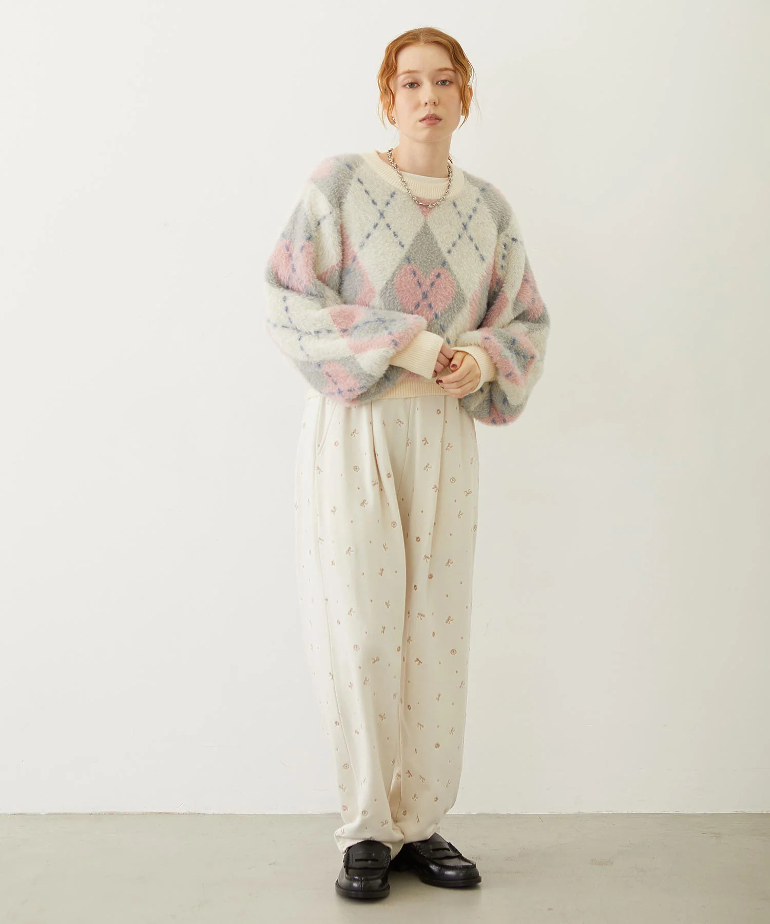 EMBROIDERY TUCK SWEAT PANTS - Image 35