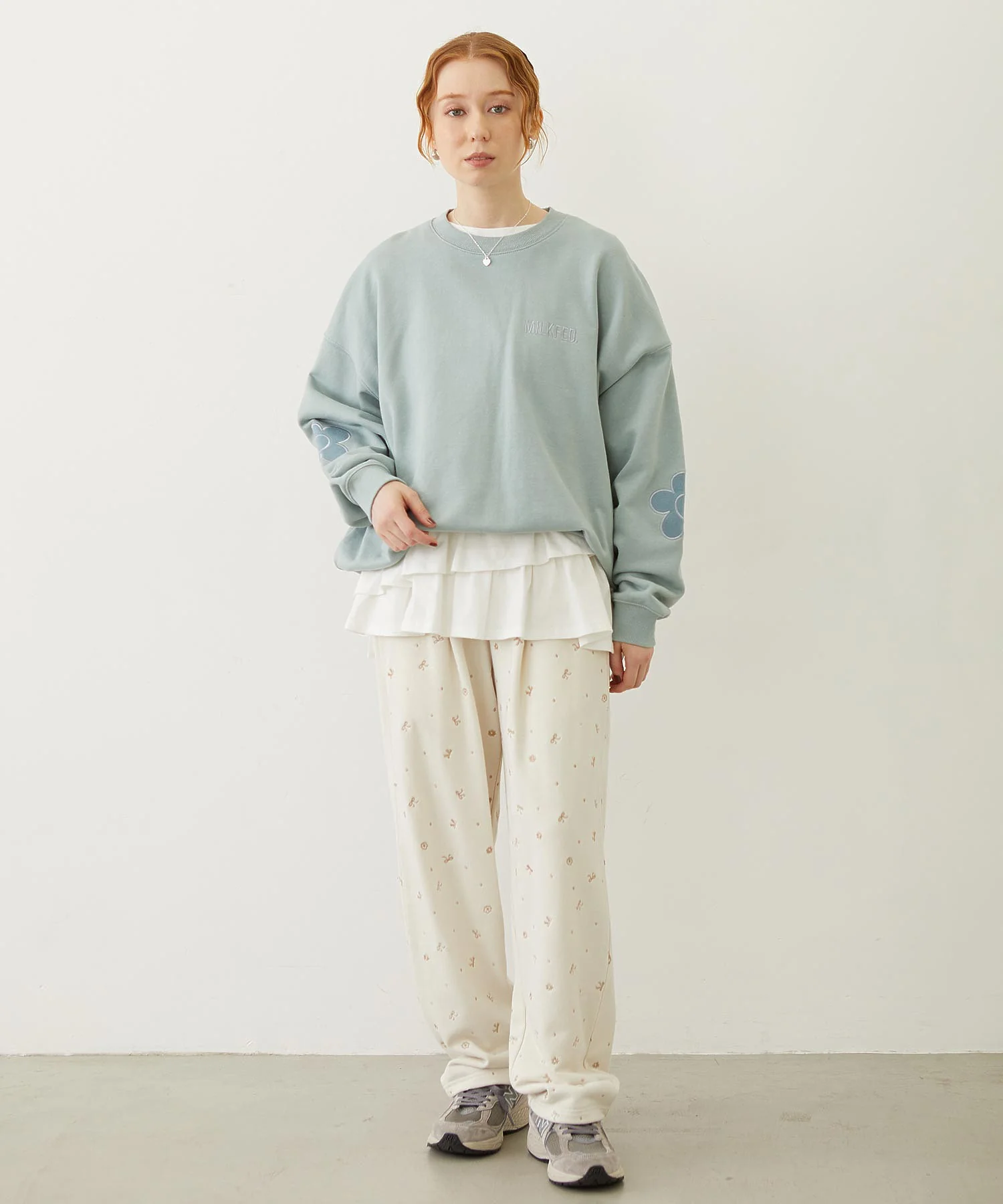EMBROIDERY TUCK SWEAT PANTS - Image 41