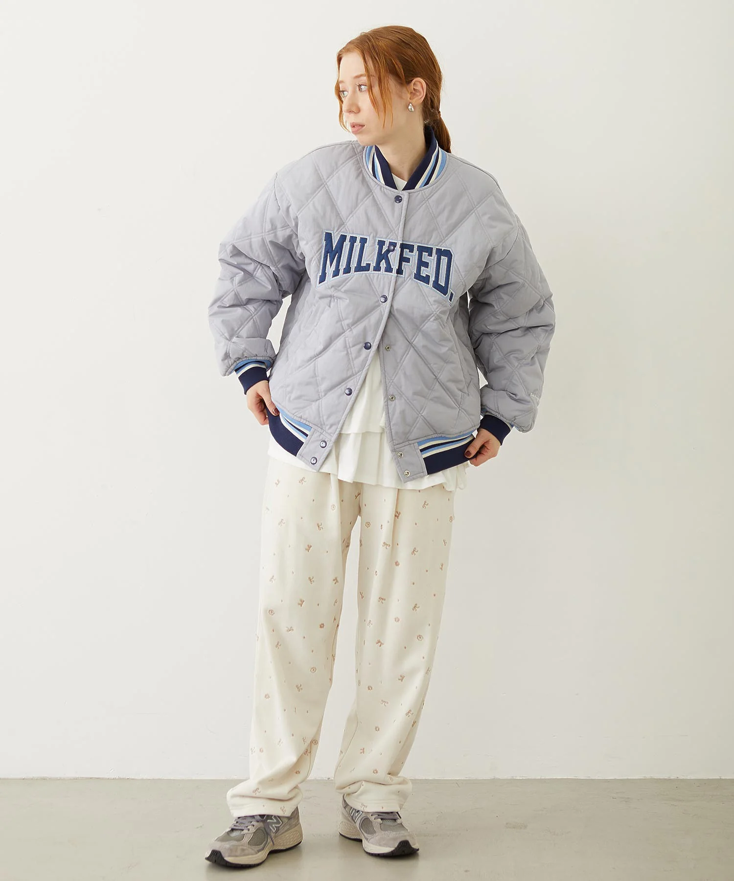 EMBROIDERY TUCK SWEAT PANTS - Image 46