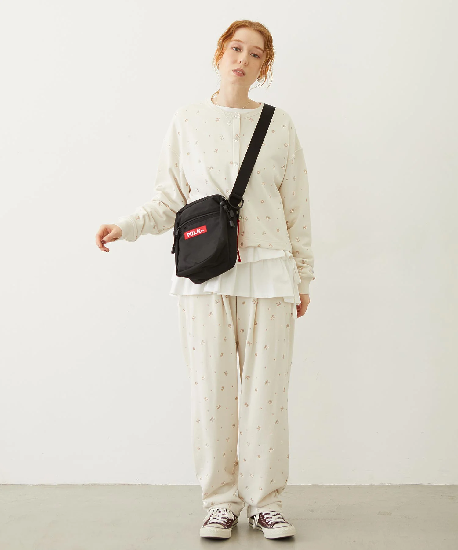EMBROIDERY TUCK SWEAT PANTS - Image 48