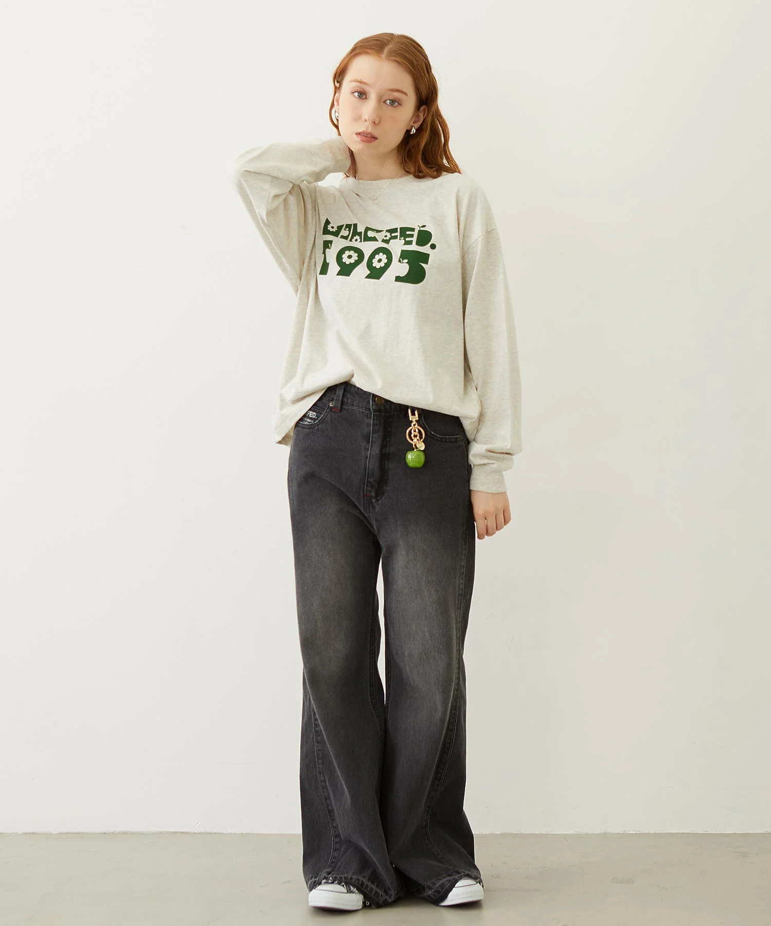 FLARED DENIM PANTS - Image 24