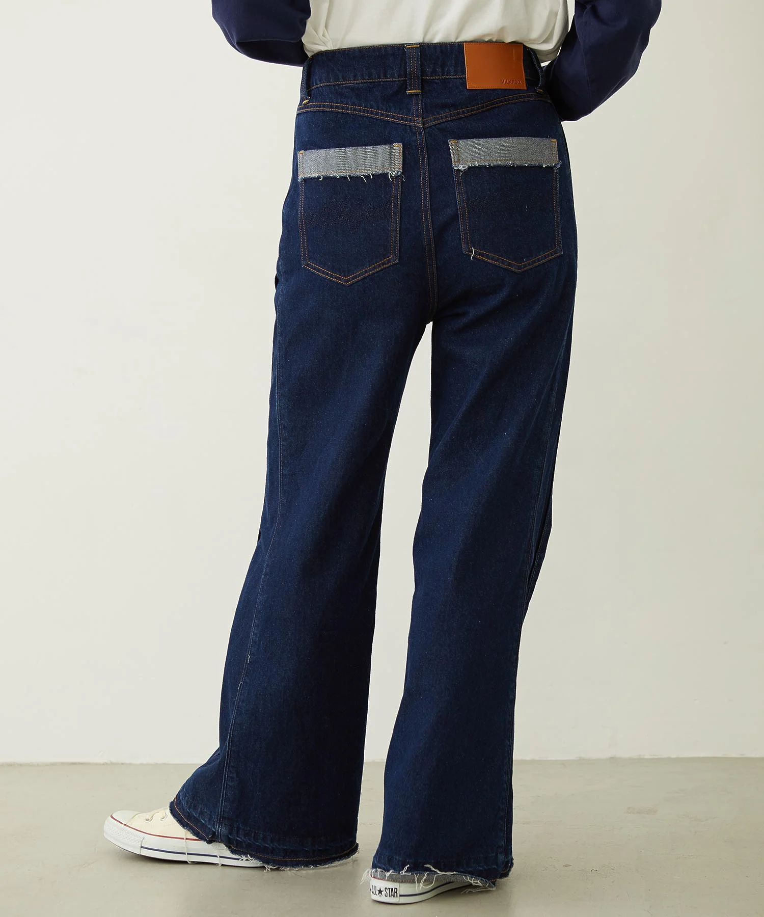 FLARED DENIM PANTS - Image 33