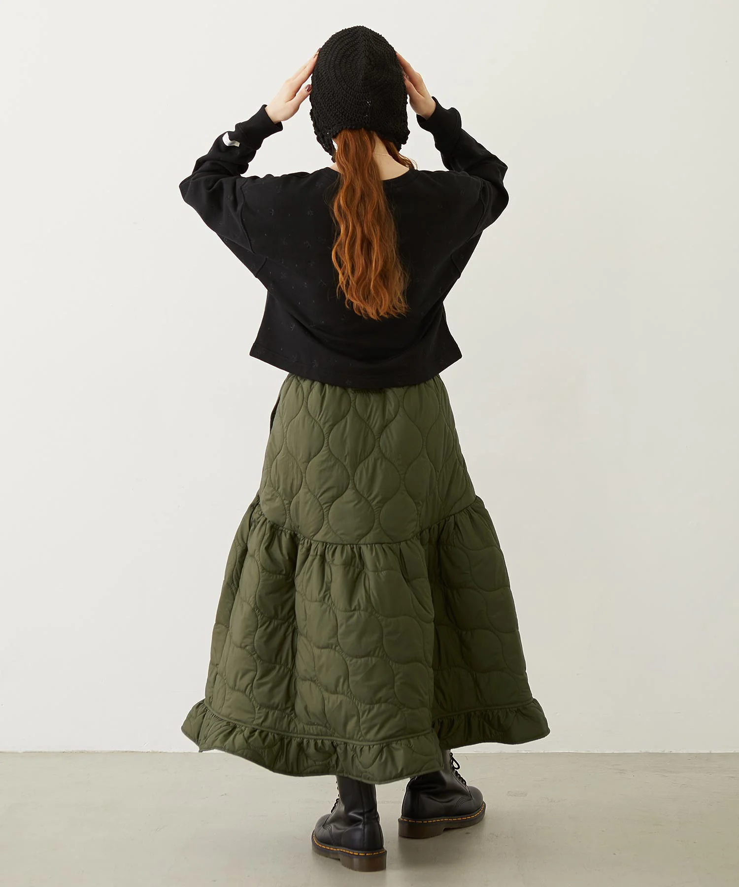 QUILTED FLARED SKIRT - Image 16