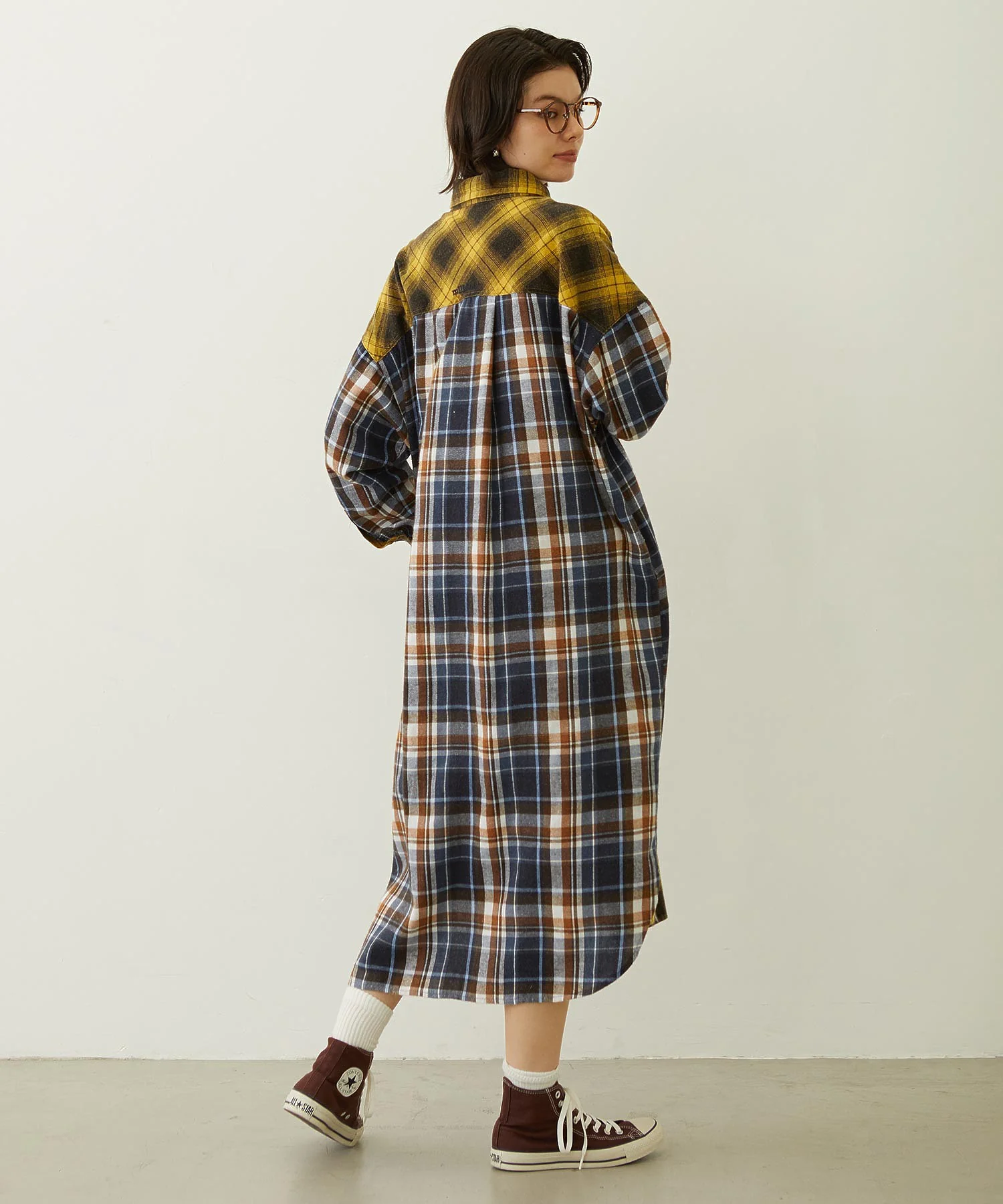 WASHED PANEL SHIRT DRESS - Image 12