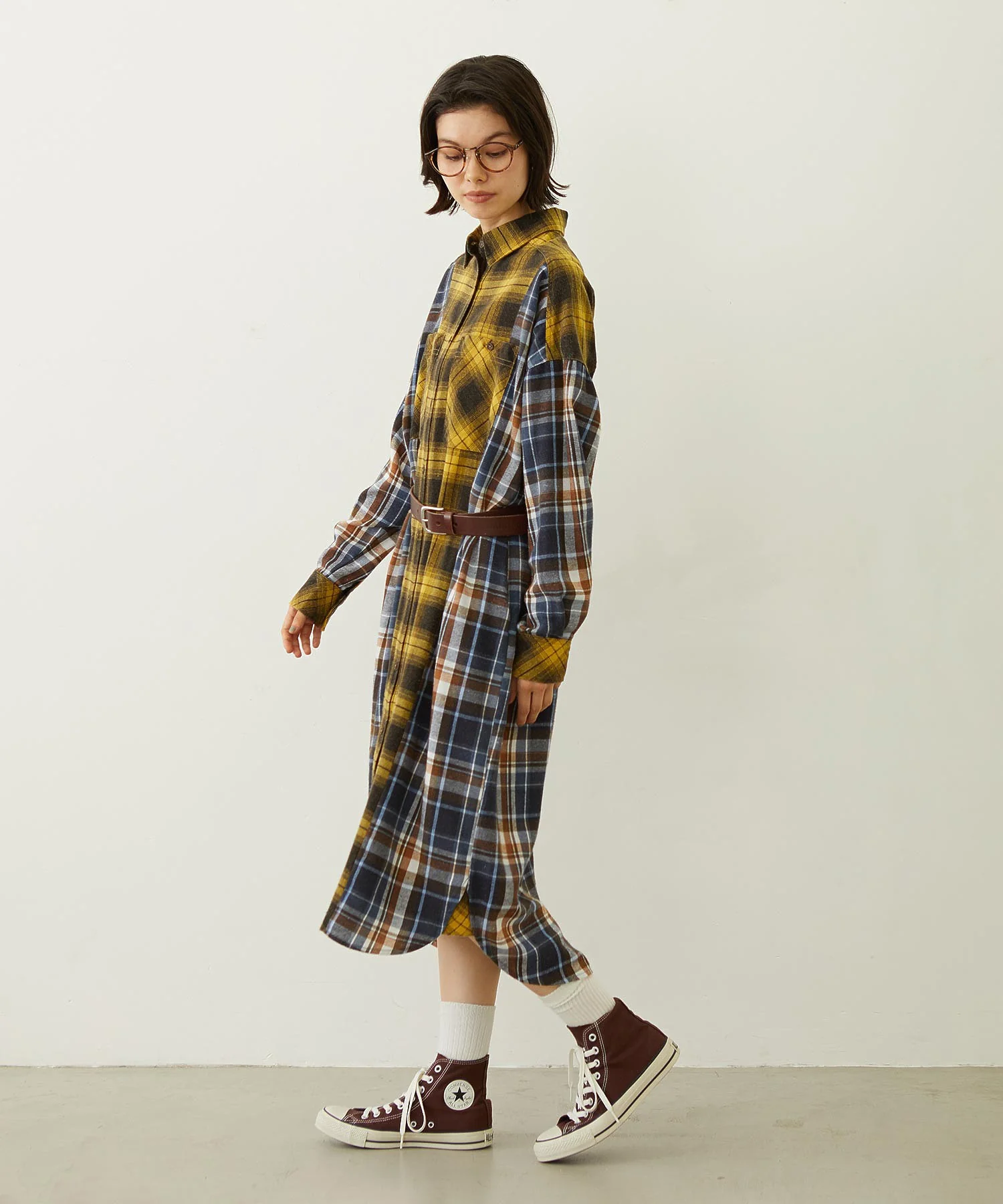 WASHED PANEL SHIRT DRESS - Image 15