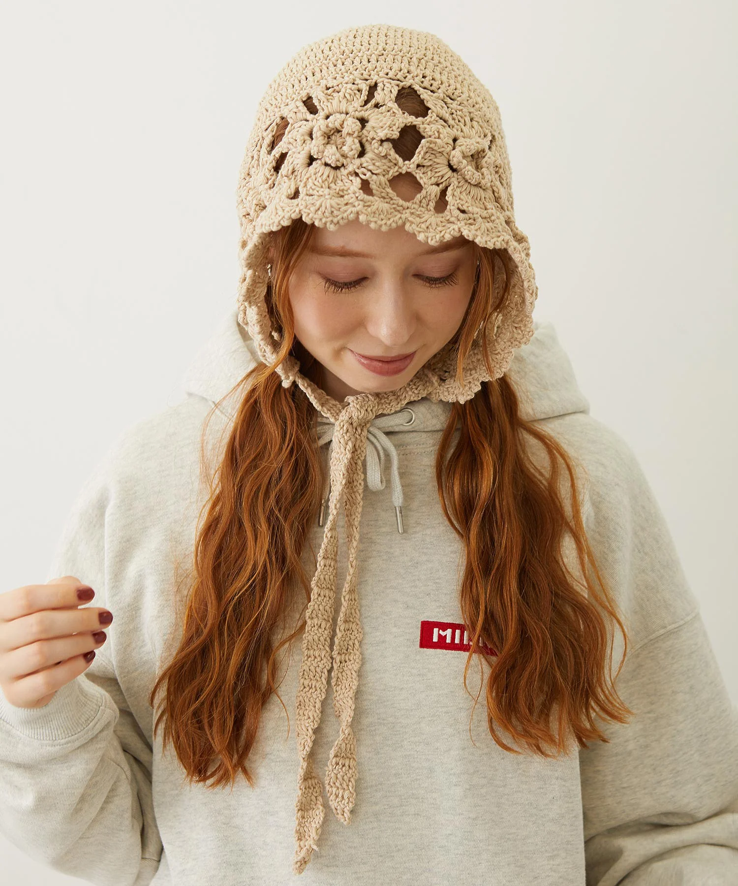 FLOWER KNIT BONNET - Image 11
