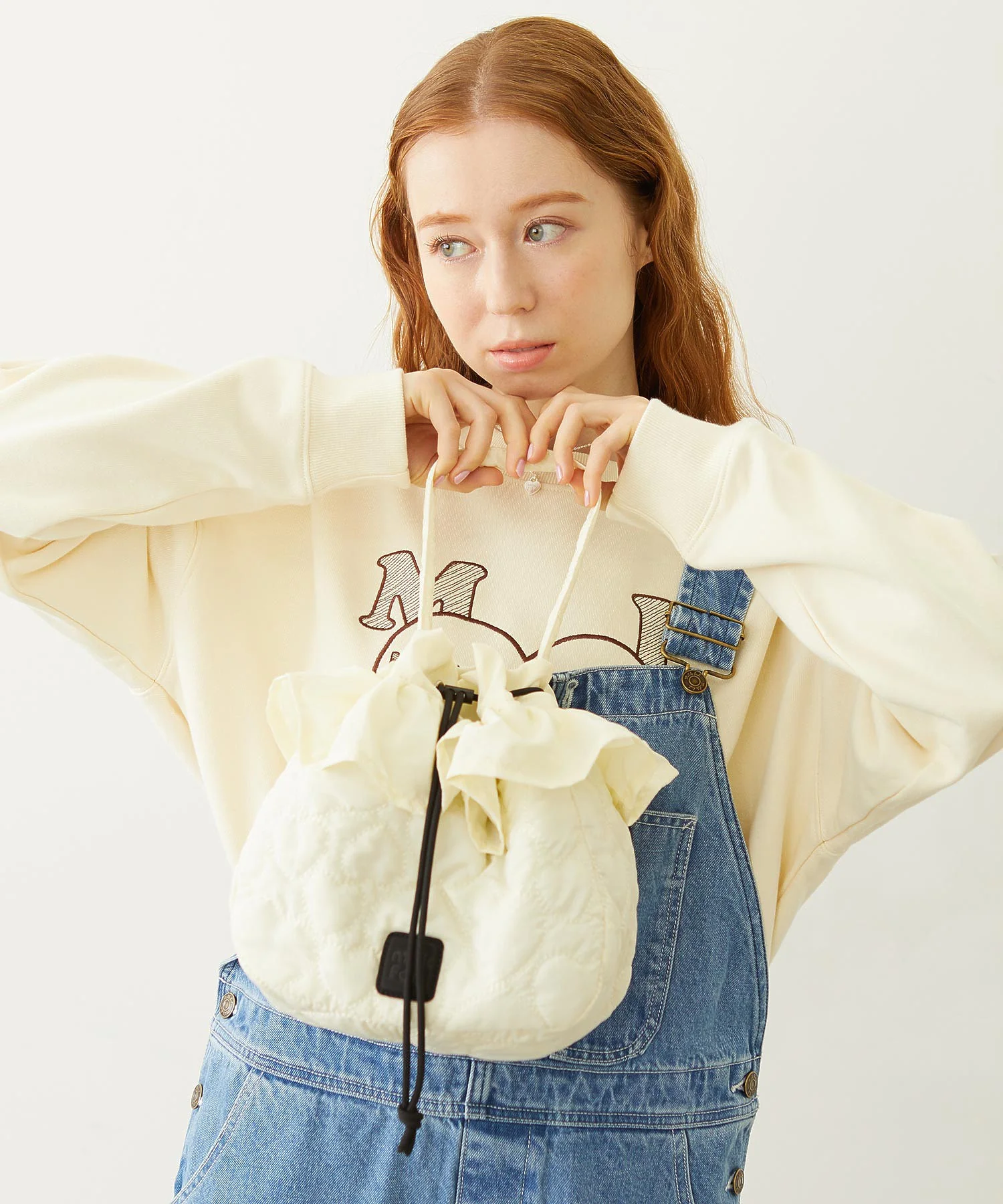 HEART QUILTED DRAWSTRING BAG - Image 21