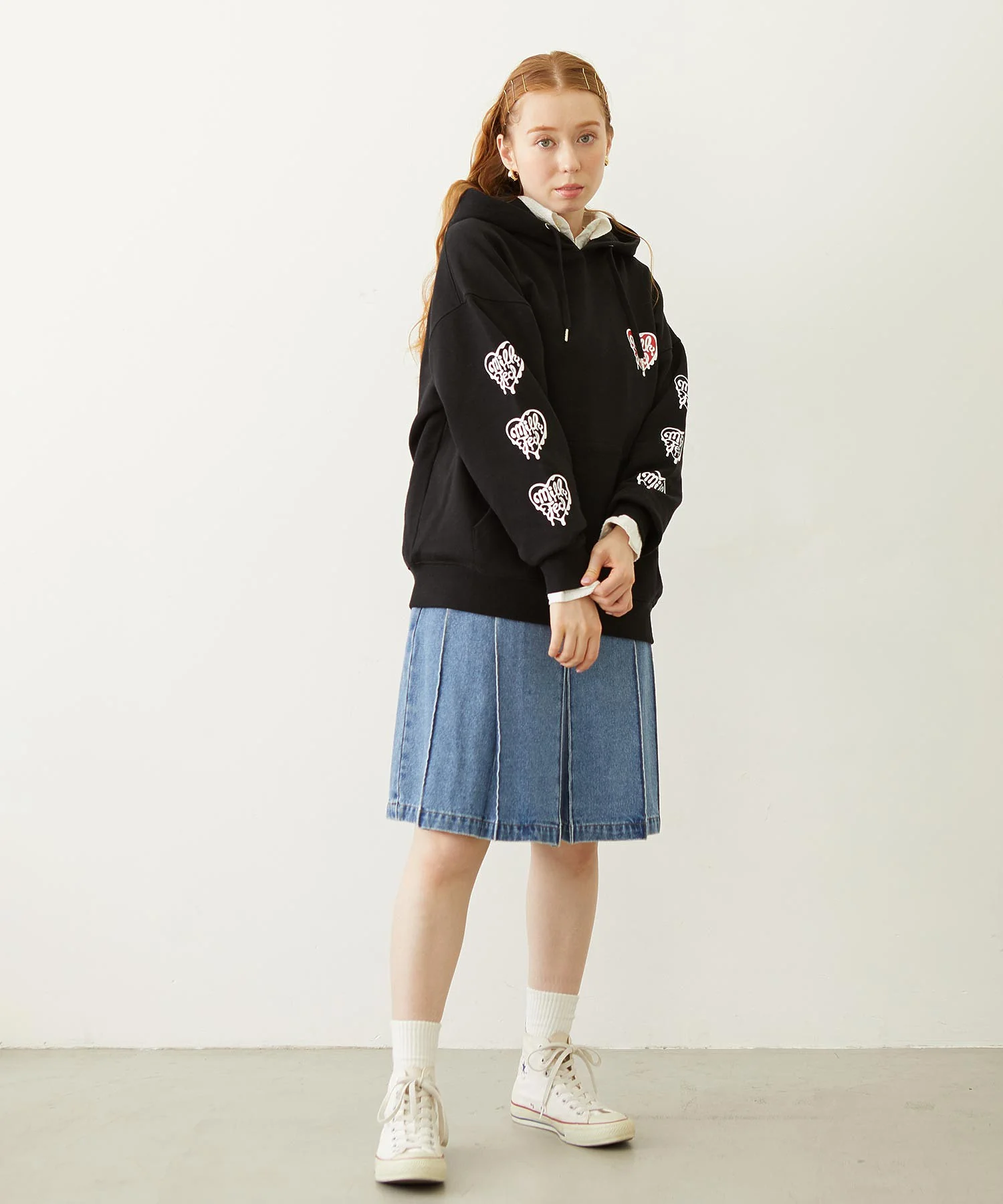 MELTY HEART WIDE HOODIE SWEAT - Image 11