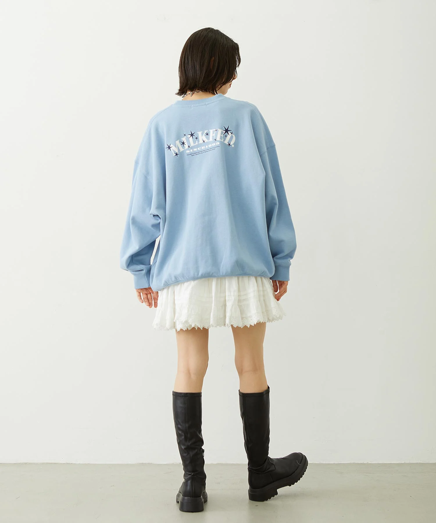 STARS AND LOGO WIDE CREW SWEAT - Image 14