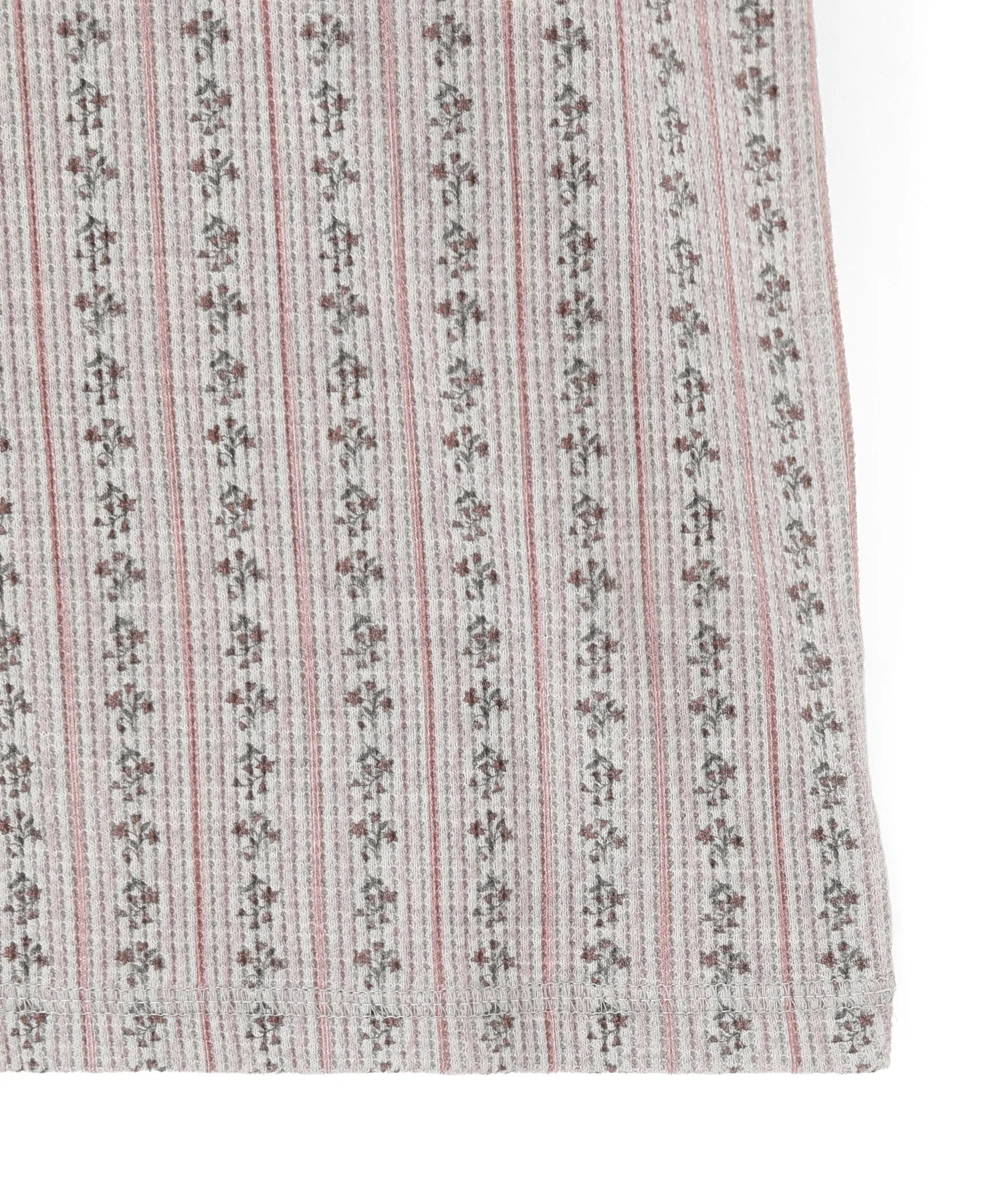 STRIPED FLOWER WAFFLE S/S TOP - Image 37