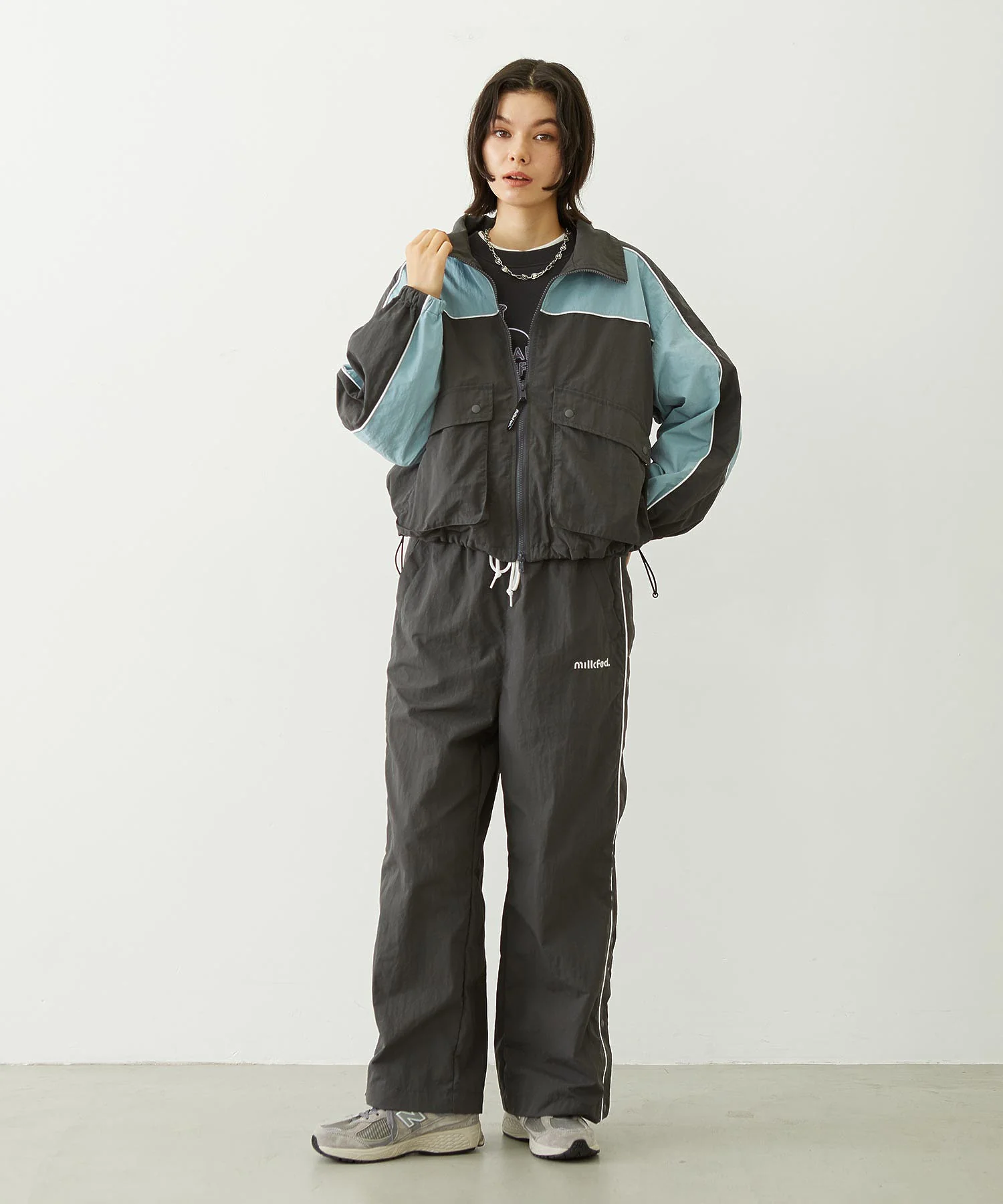 CUTOUT LOGO TRACK JACKET - Image 12