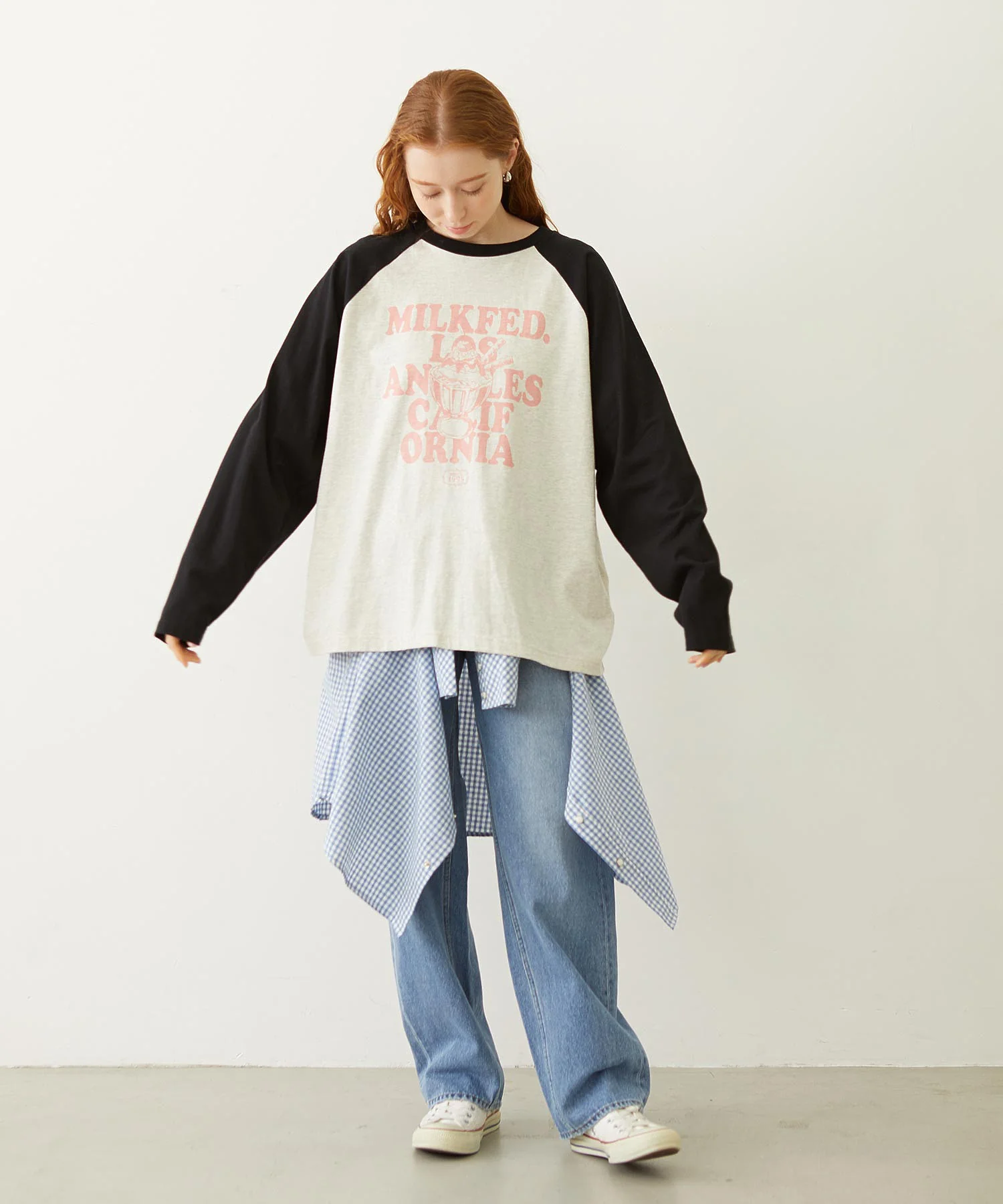 MILKFED. EMBROIDERED DENIM PANTS - Image 14
