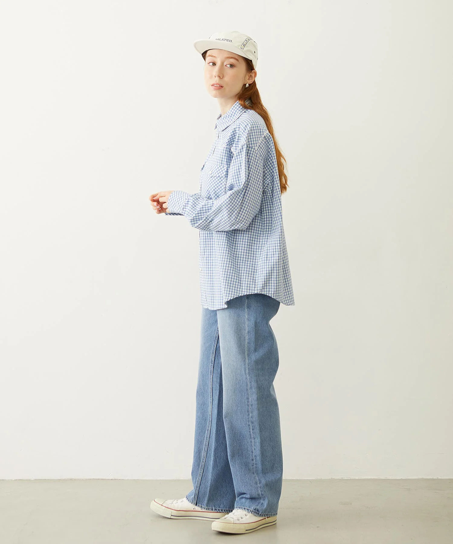 MILKFED. EMBROIDERED DENIM PANTS - Image 16