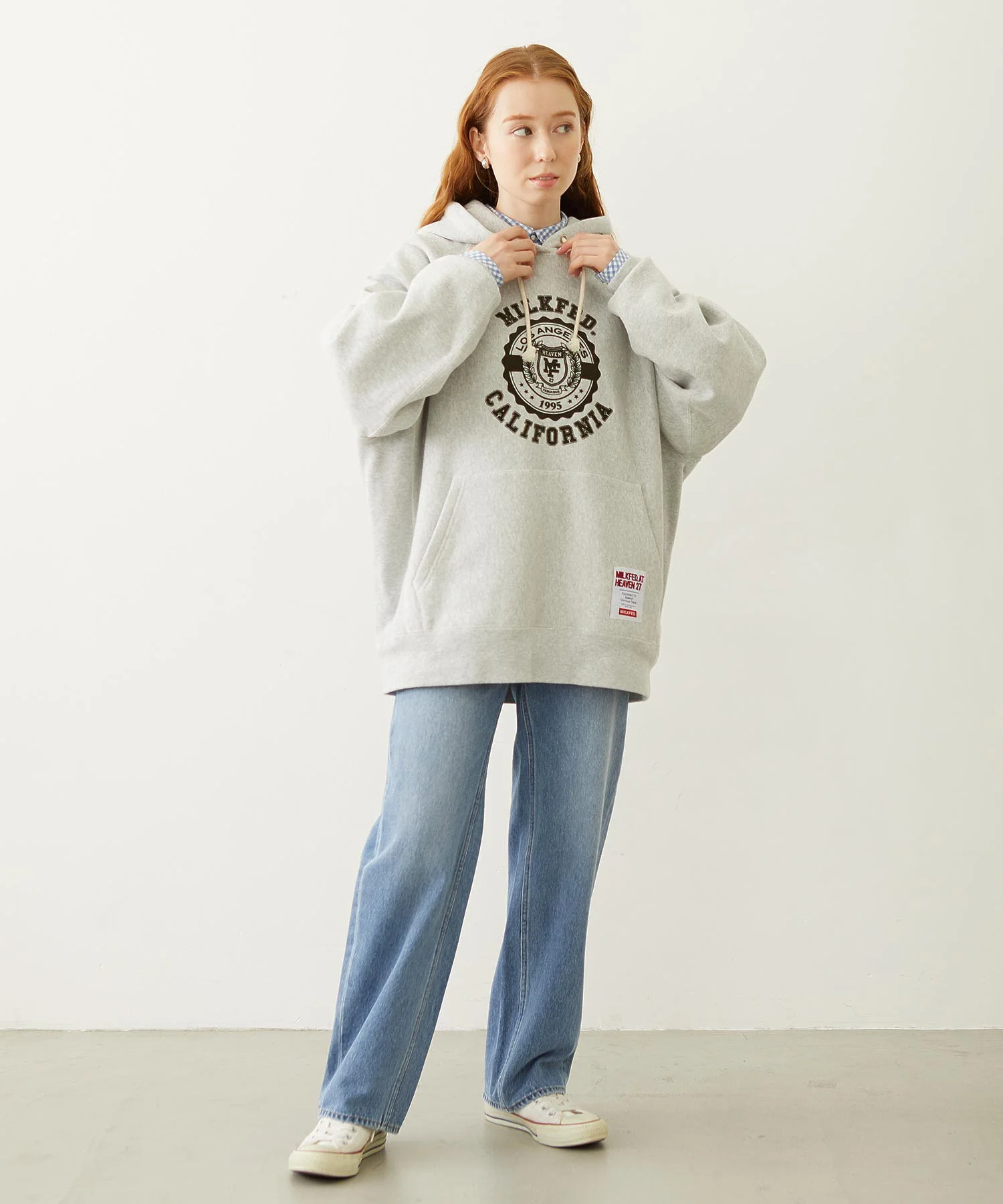 MILKFED. EMBROIDERED DENIM PANTS - Image 19