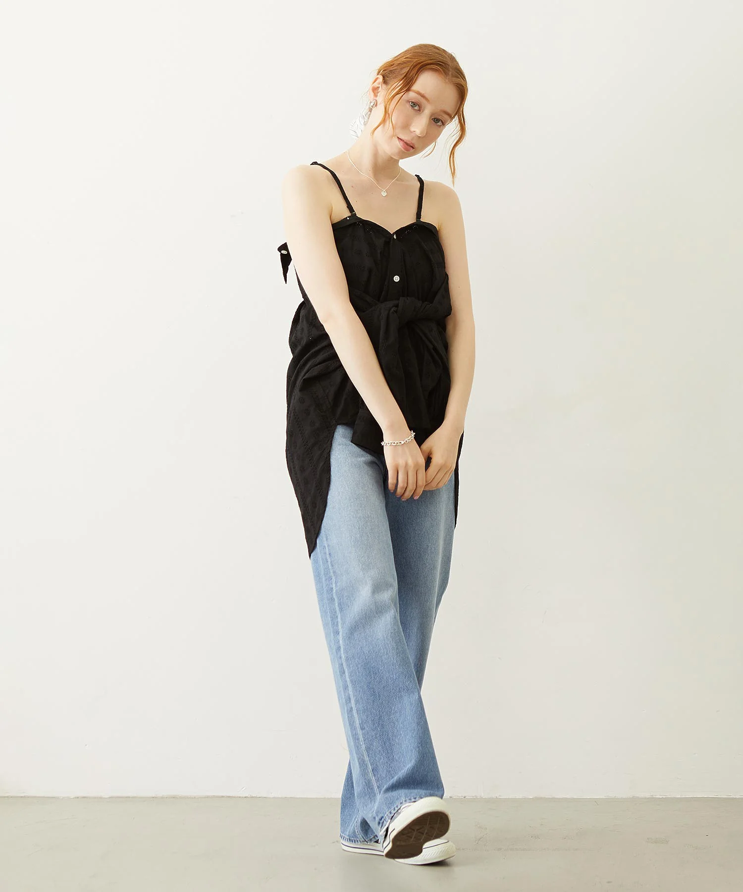 MILKFED. EMBROIDERED DENIM PANTS - Image 29