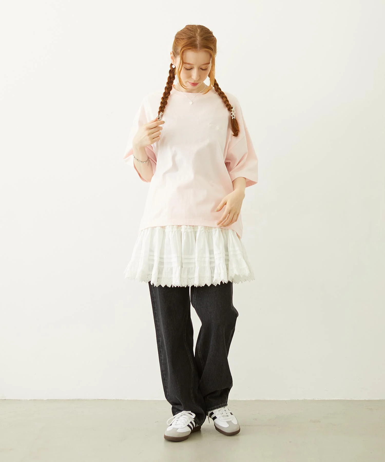 MILKFED. EMBROIDERED DENIM PANTS - Image 68