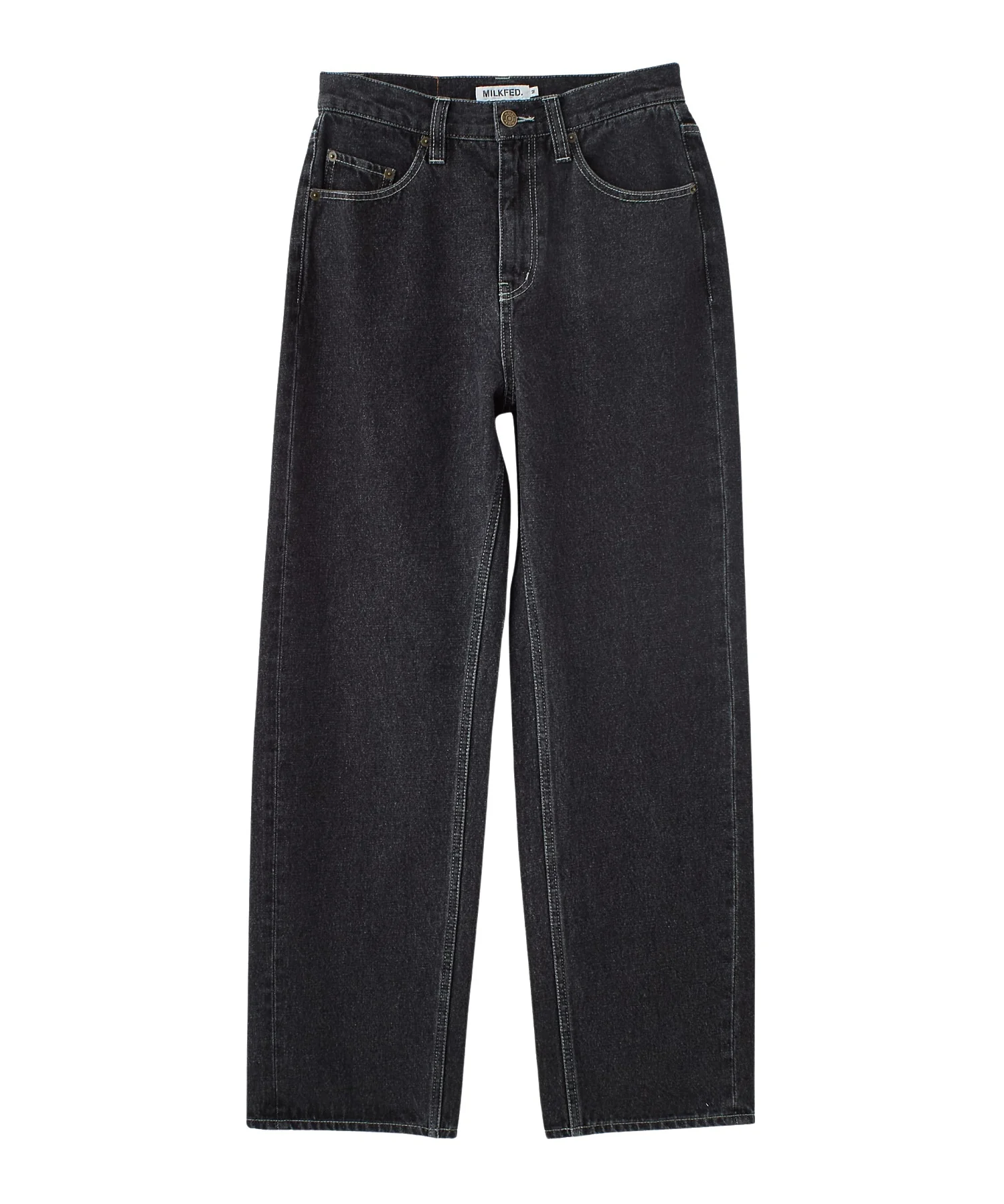 MILKFED. EMBROIDERED DENIM PANTS - Image 77