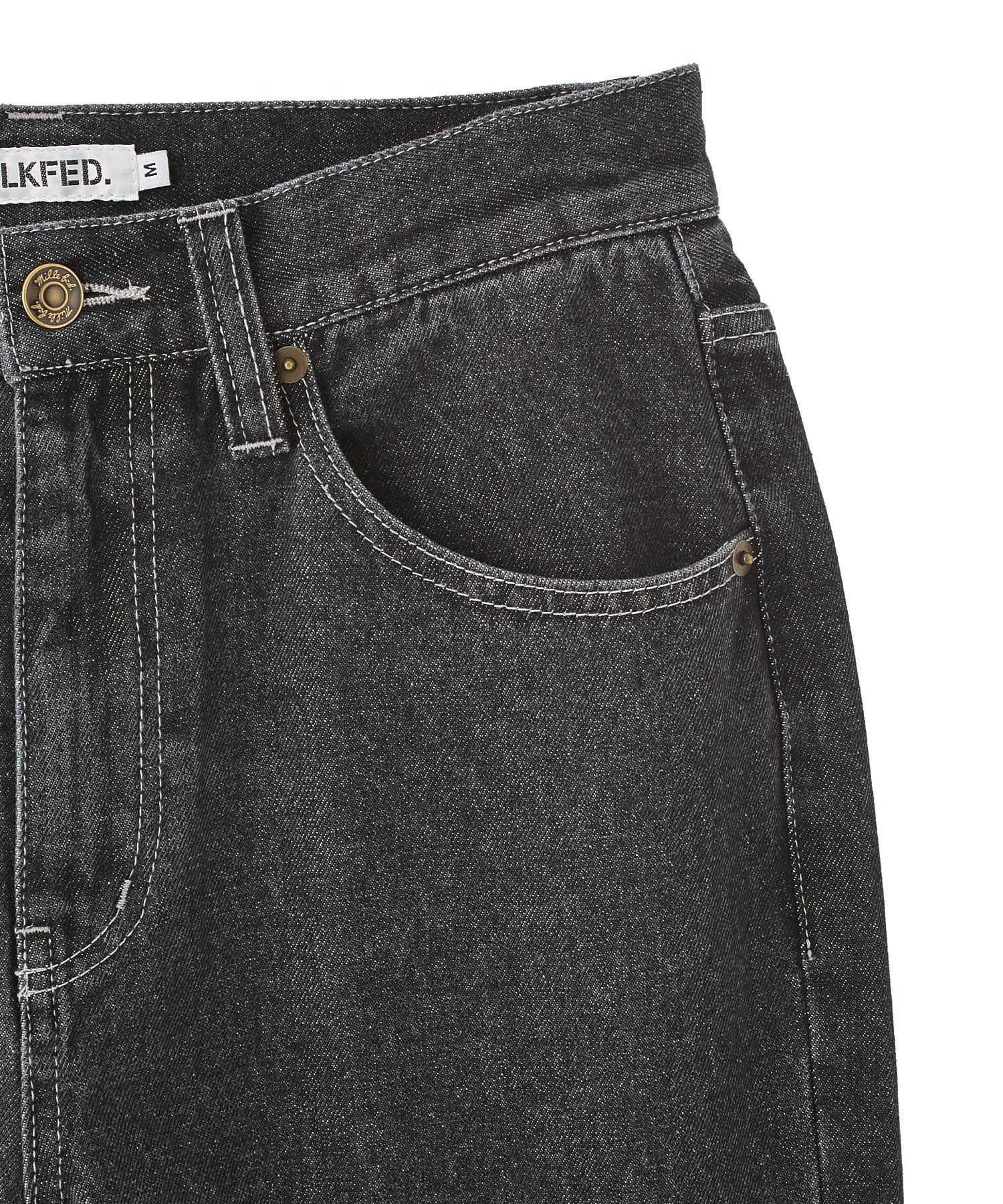 MILKFED. EMBROIDERED DENIM PANTS - Image 82