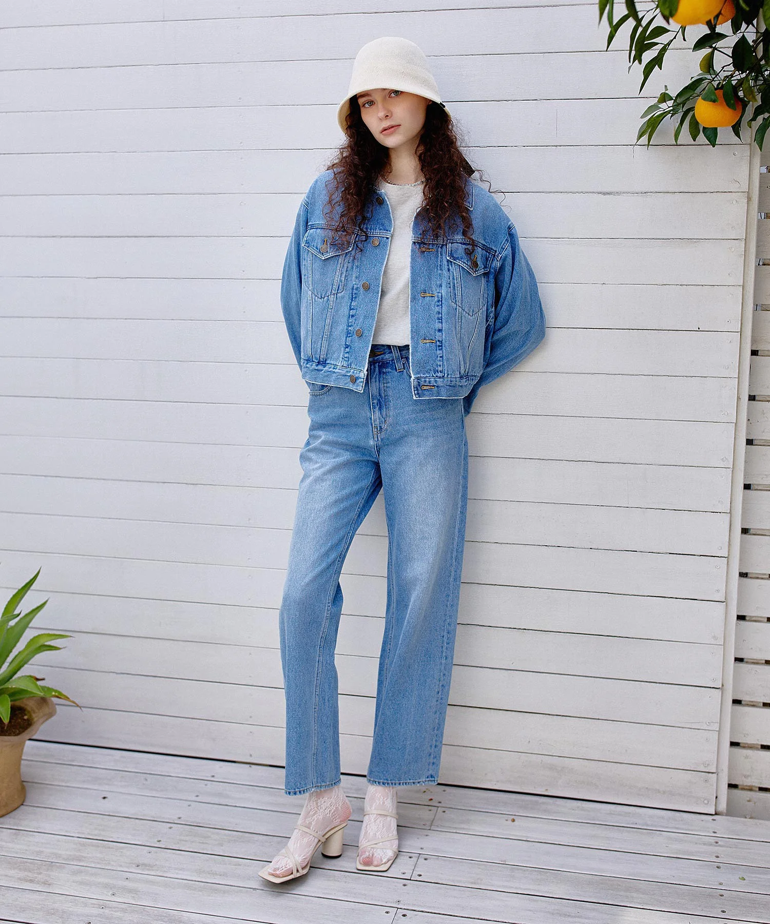 MILKFED. EMBROIDERED DENIM PANTS - Image 92