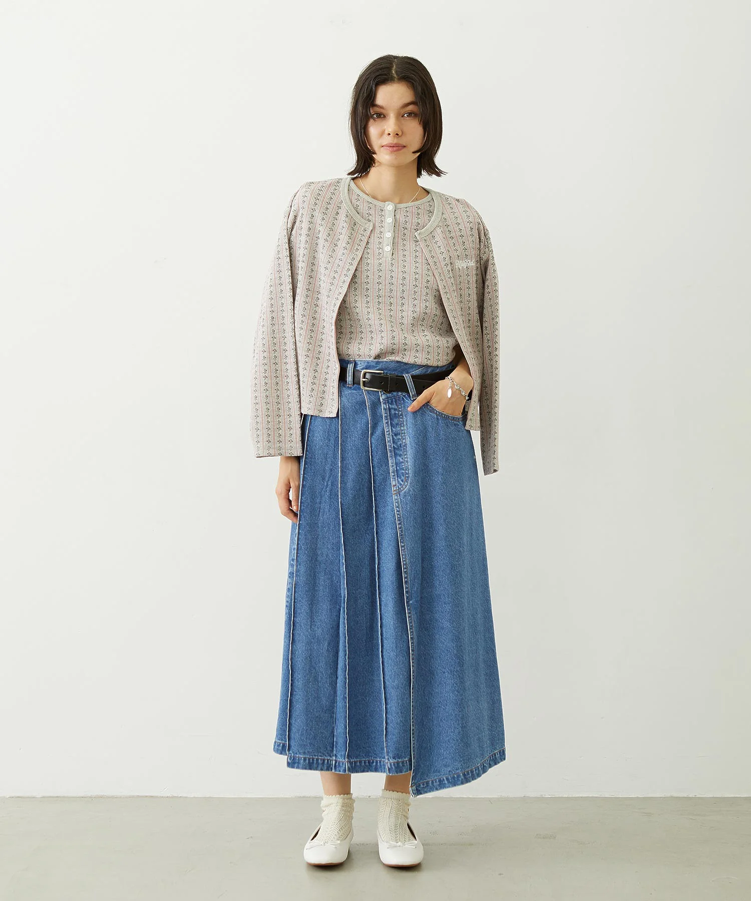 ASYMMETRICAL LONG SKIRT - Image 43