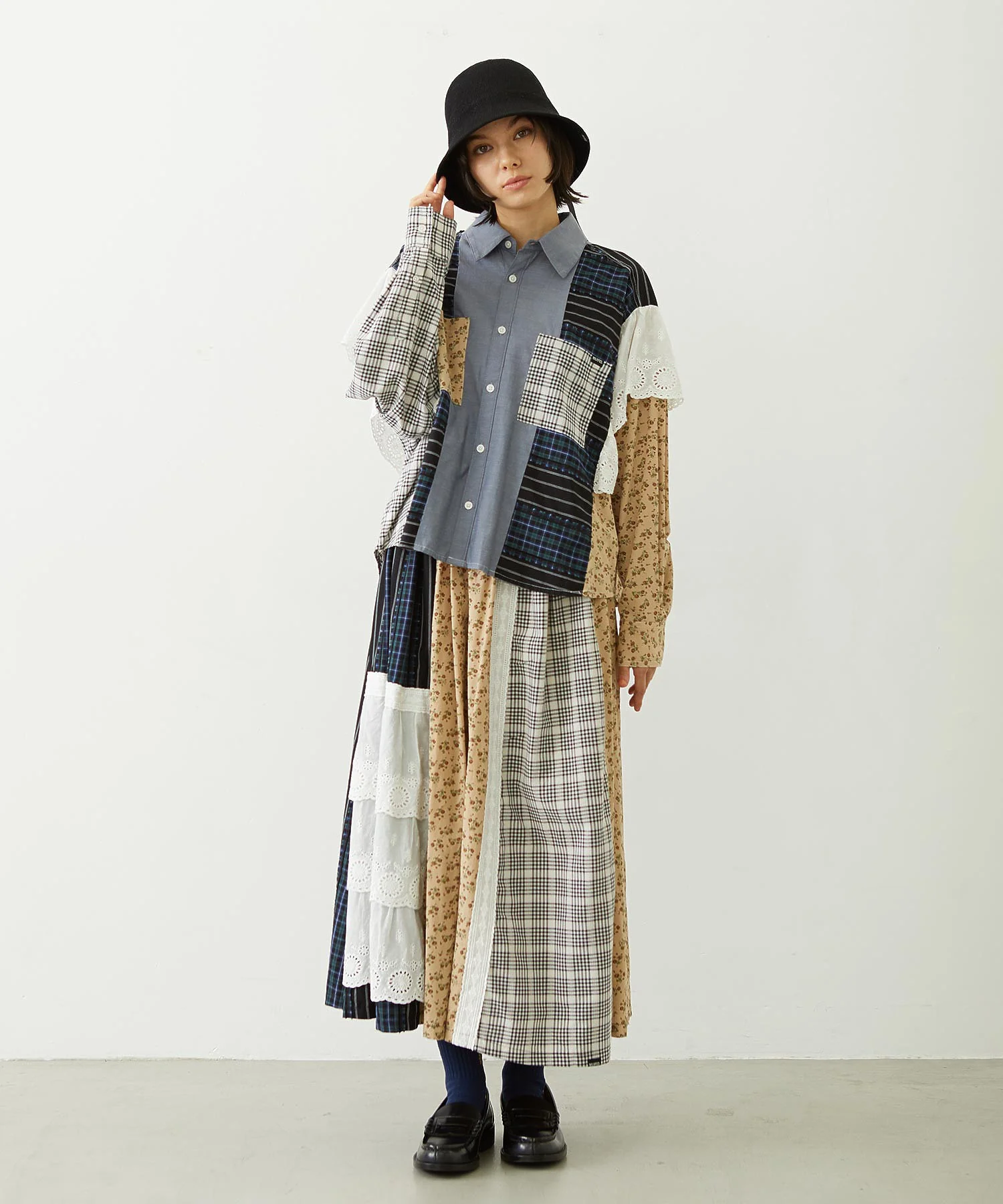 PATCHED LONG SKIRT - Image 24