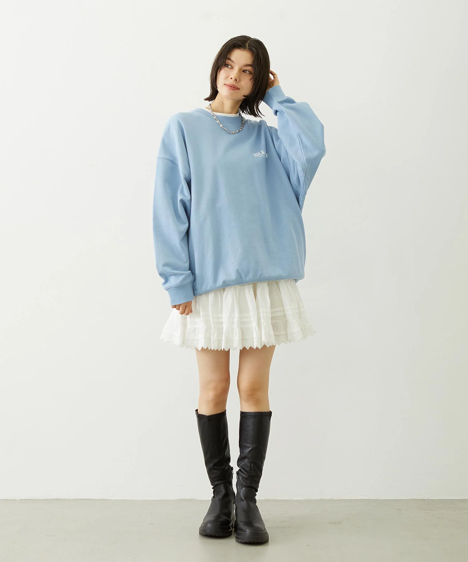 LACE MINI SKIRT - Image 7