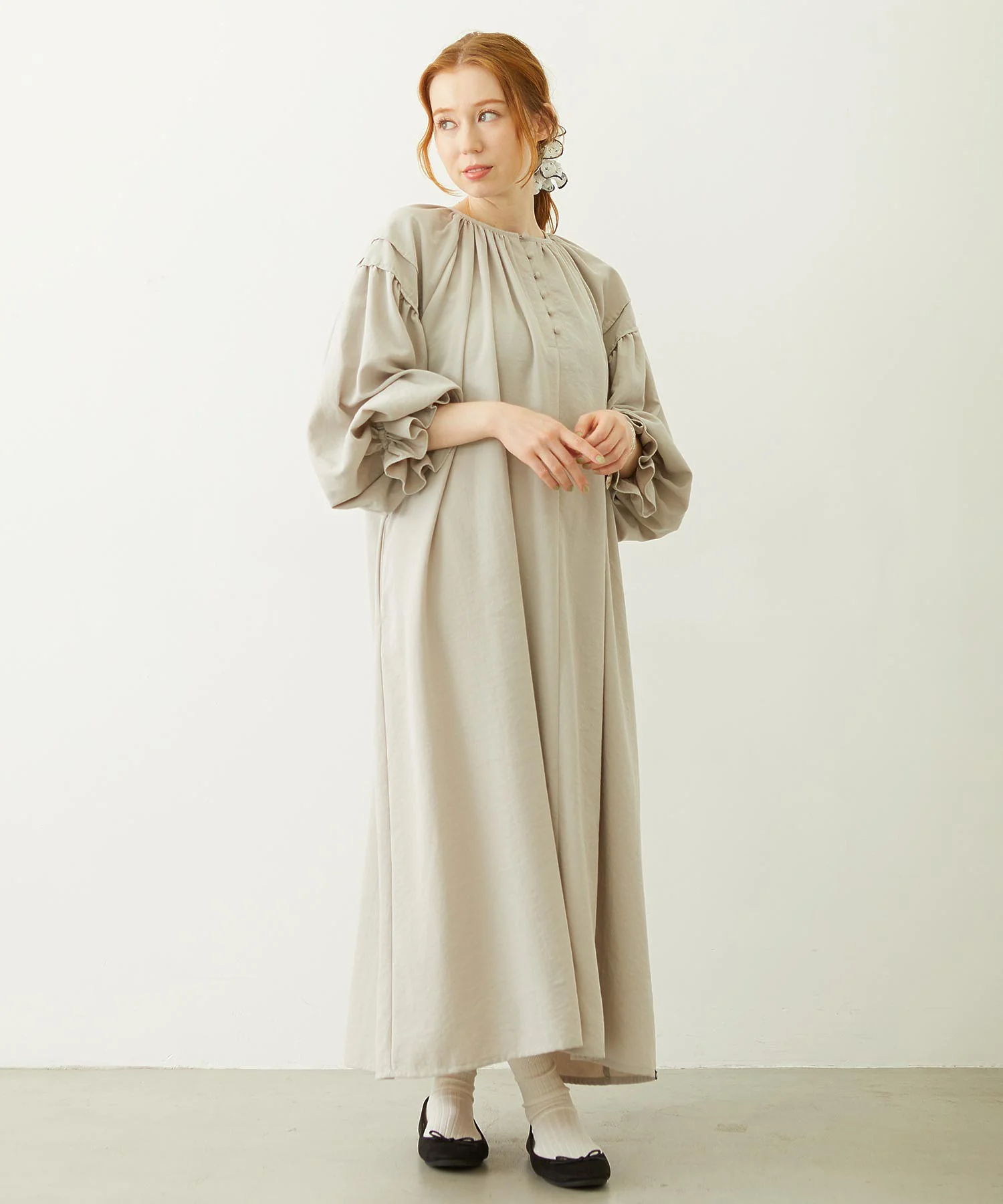 PUFF SLEEVE DRESS - Image 24