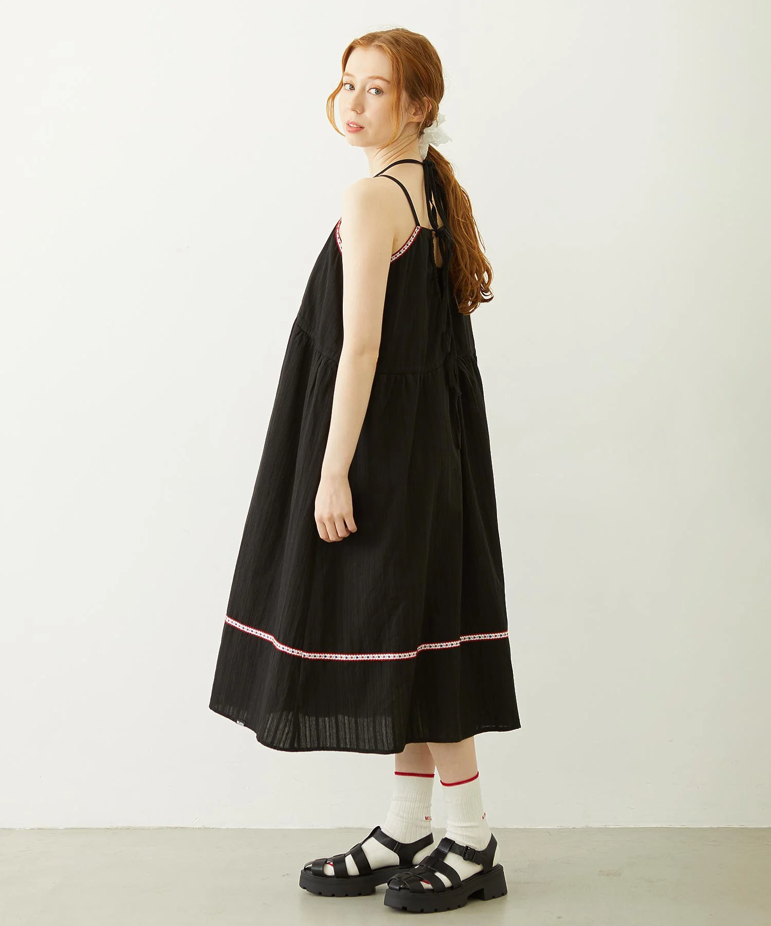 TYROLEAN TAPE CAMI DRESS - Image 43