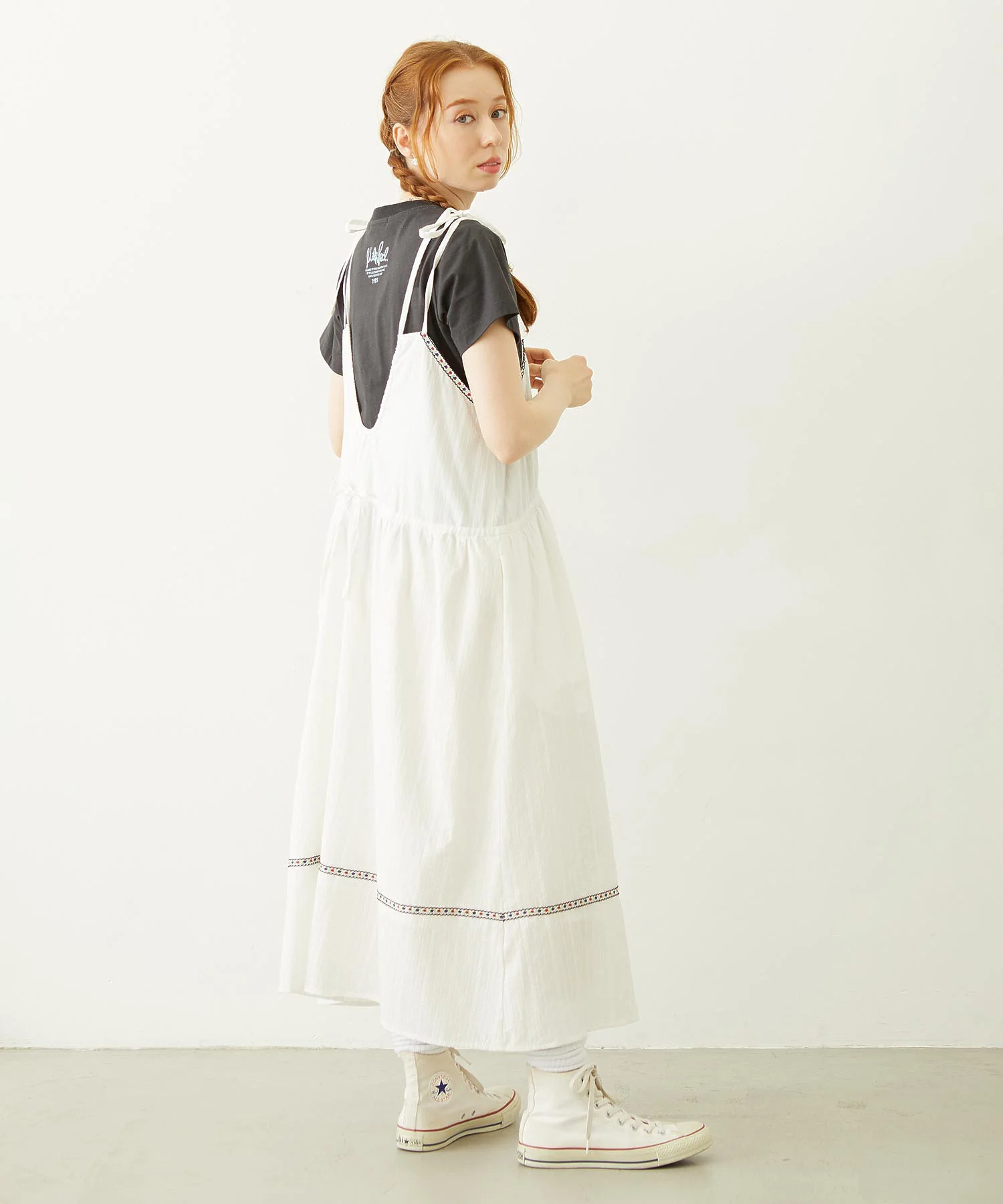 TYROLEAN TAPE CAMI DRESS - Image 8