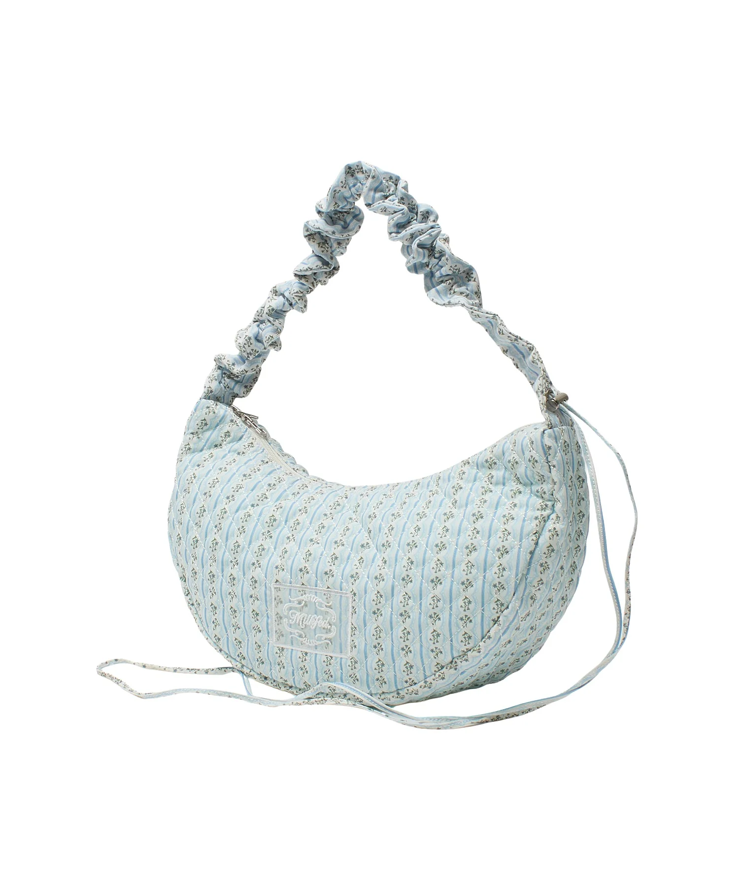 STRIPED FLOWER QUILTED SHOULDER BAG - Image 3