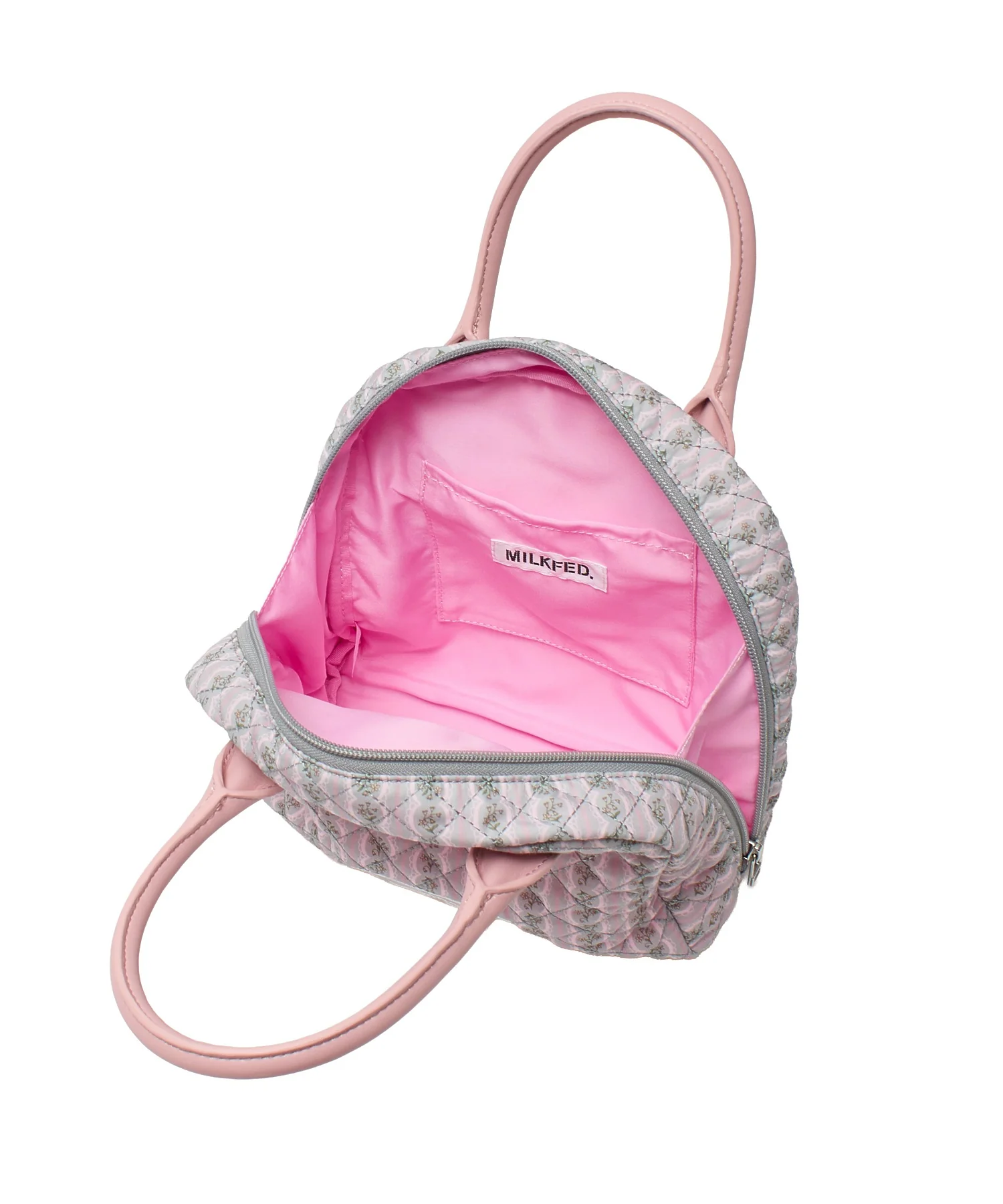 STRIPED FLOWER QUILTED BAG - Image 13