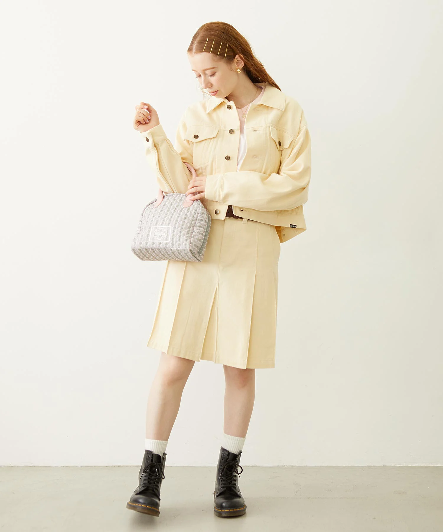 STRIPED FLOWER QUILTED BAG - Image 22