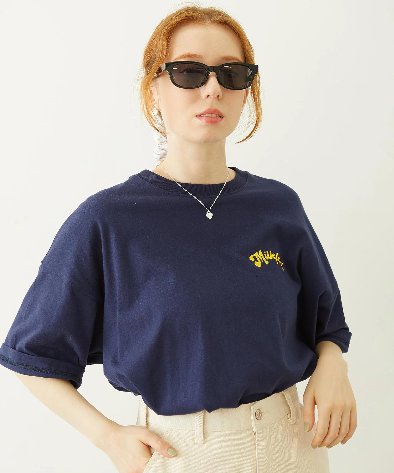 MILKFED. LOGO SQUARE SUNGLASSES - Image 4