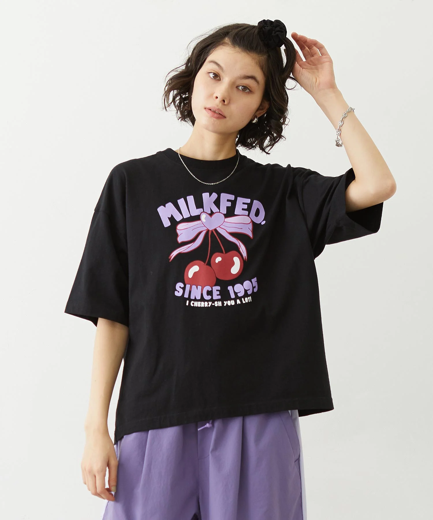 CHERRY RIBBON WIDE S/S TEE - Image 3