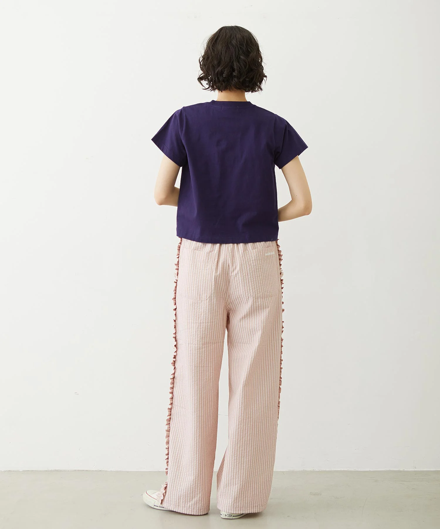 STRIPED RUFFLE PANTS - Image 40