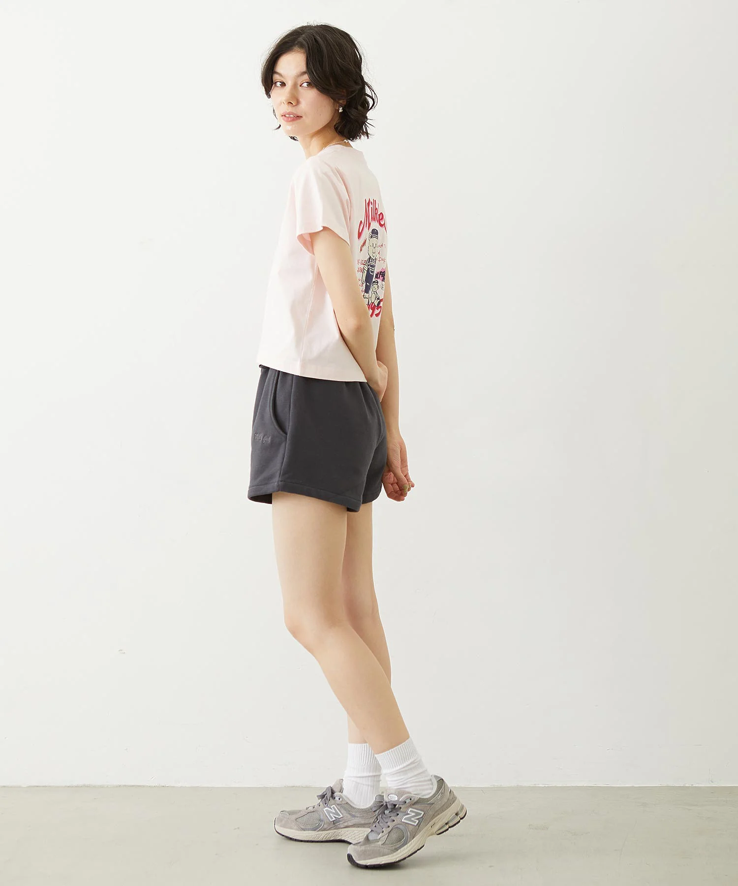 RAW EDGE WAIST SWEAT SHORTS - Image 7